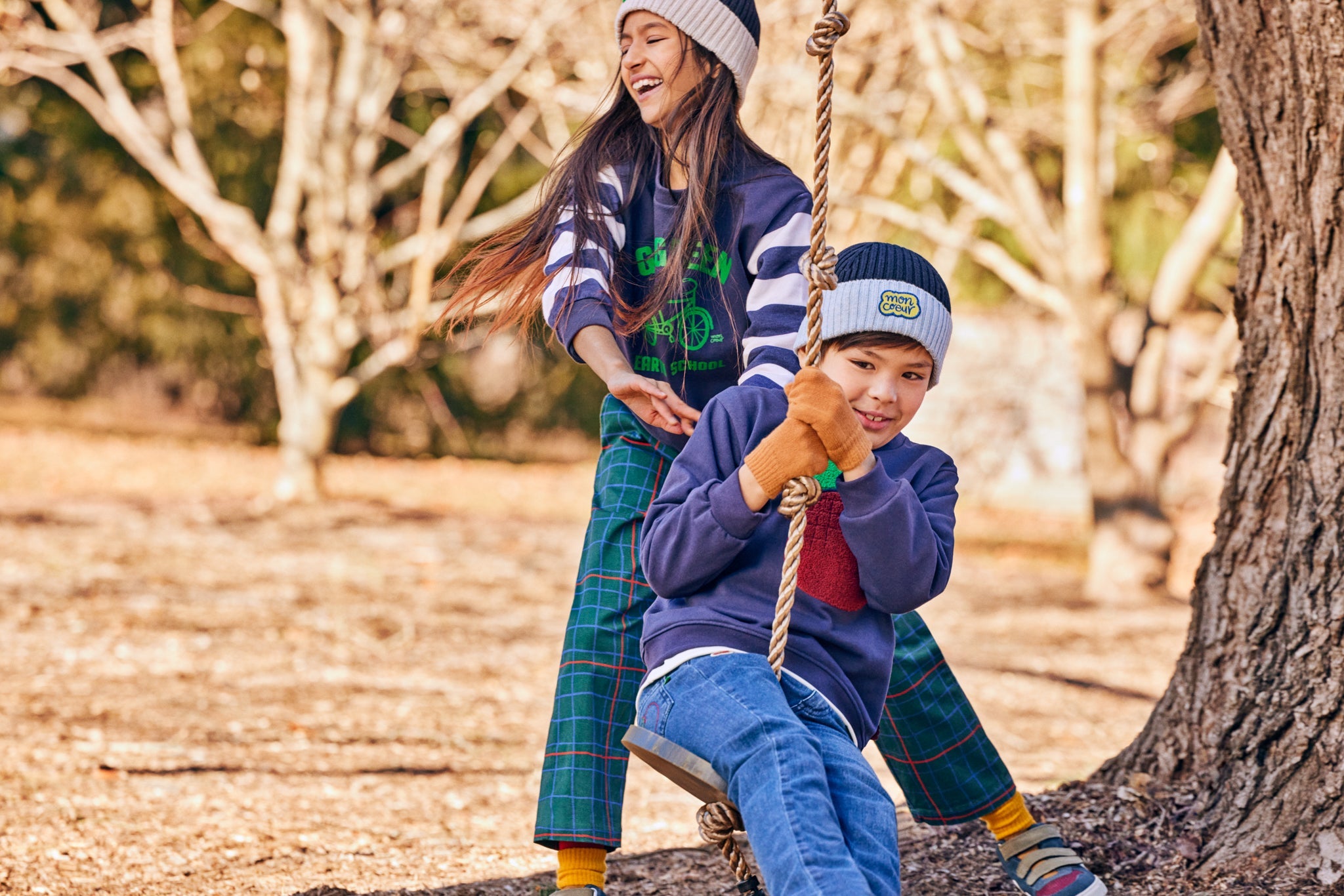 Recycled Cotton Red Apple Kid Sweatshirt