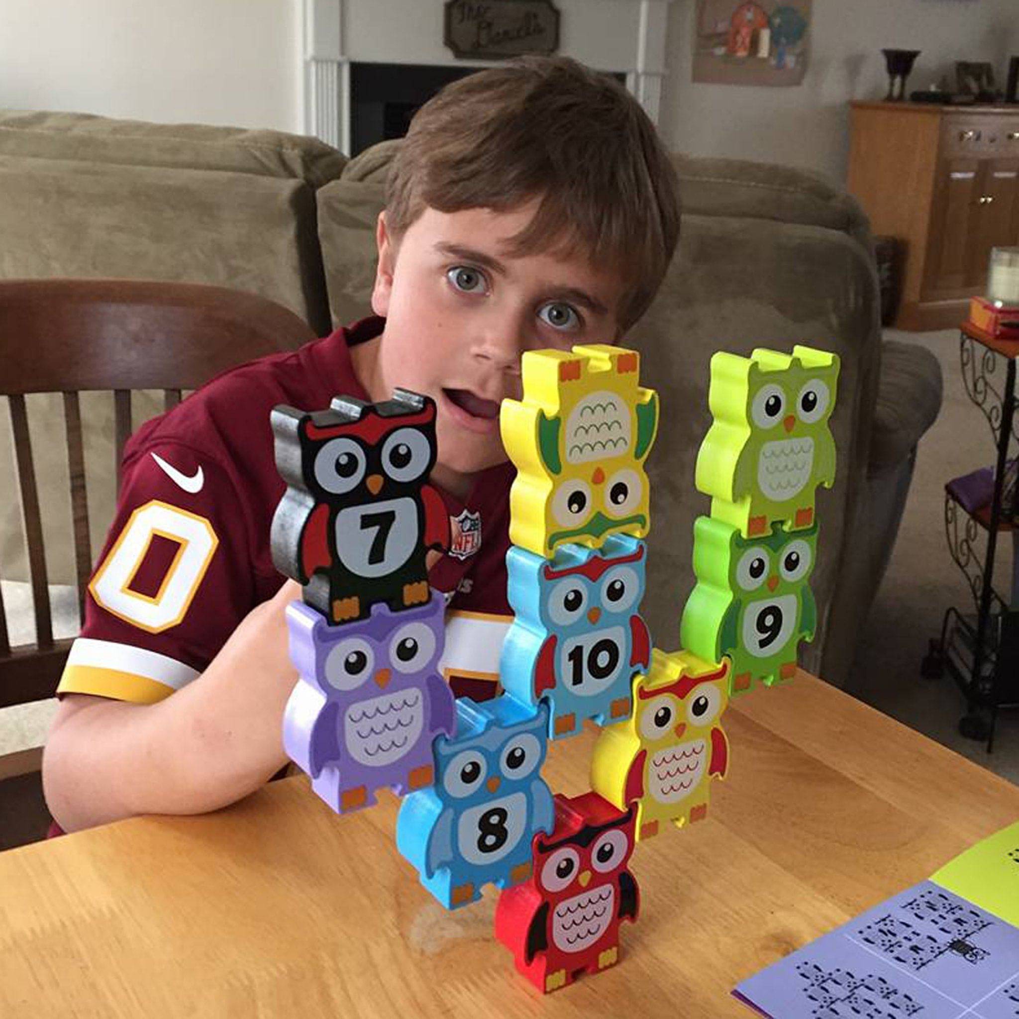 Stacking Owls Wood Balance Challenge