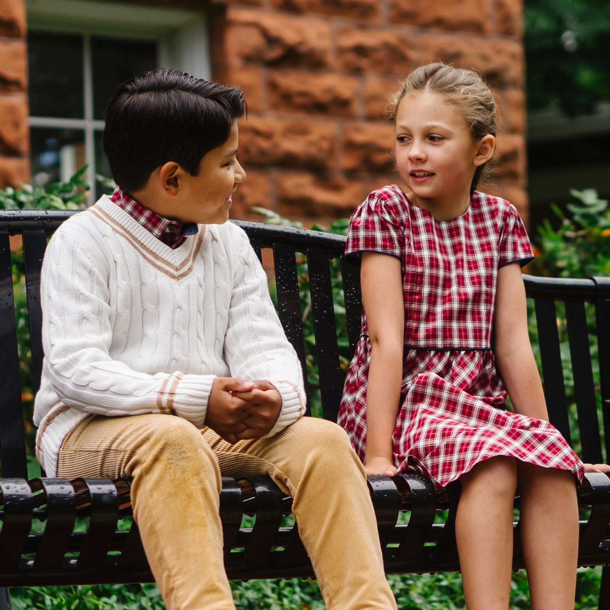 Short Sleeve Organic Schoolgirl Dress - Baby