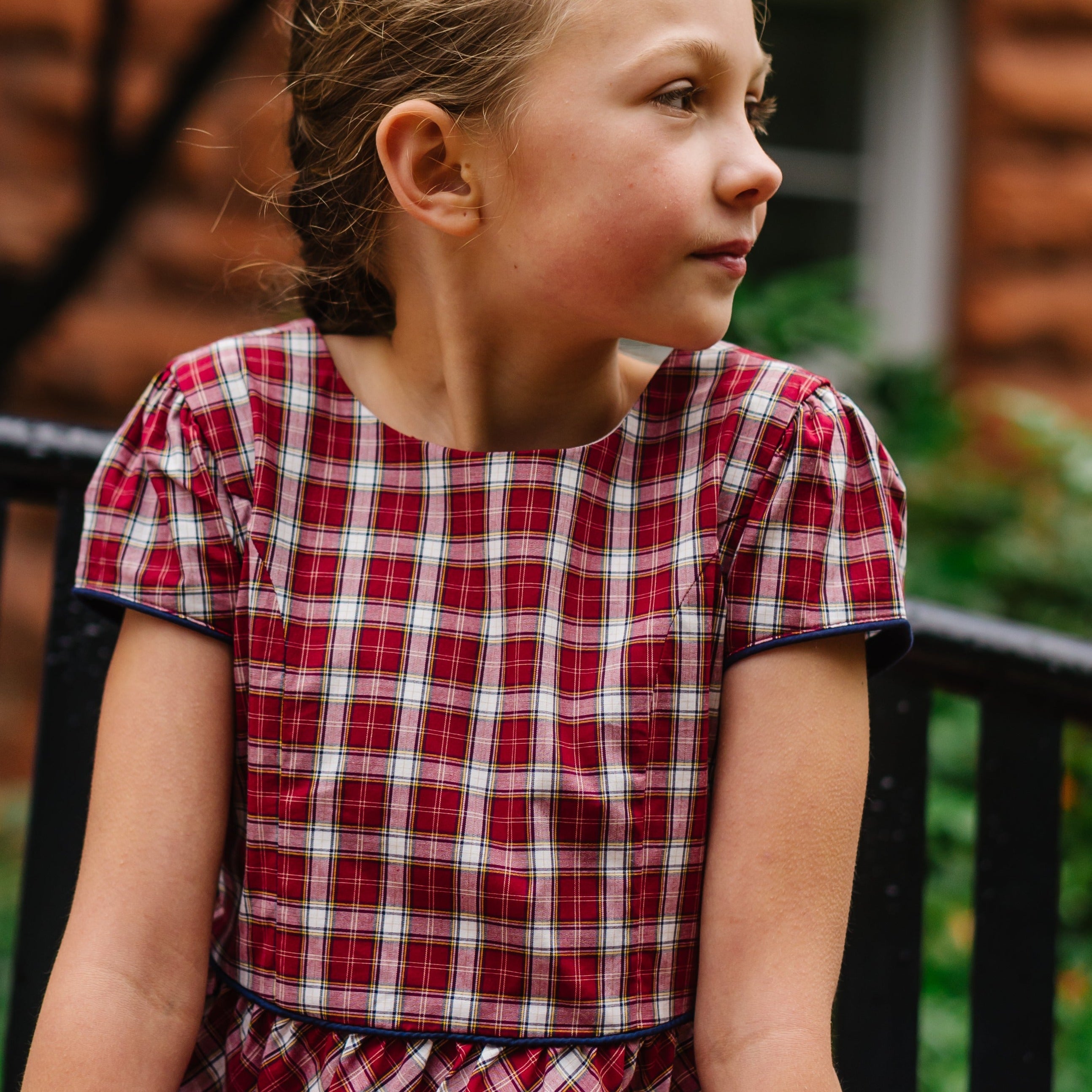 Short Sleeve Organic Schoolgirl Dress - Baby