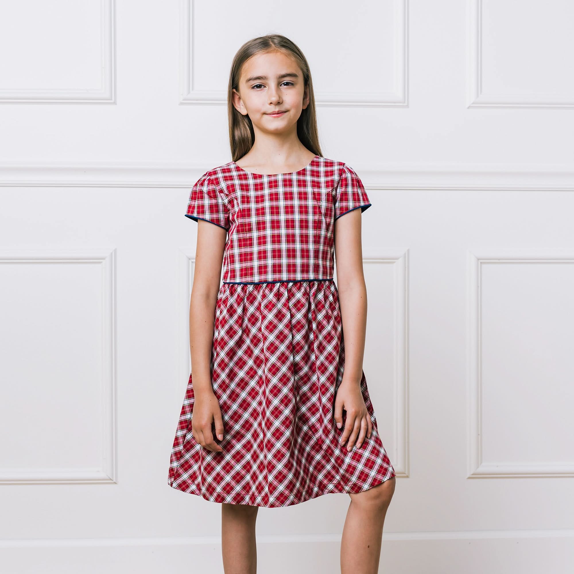 Short Sleeve Organic Schoolgirl Dress - Baby