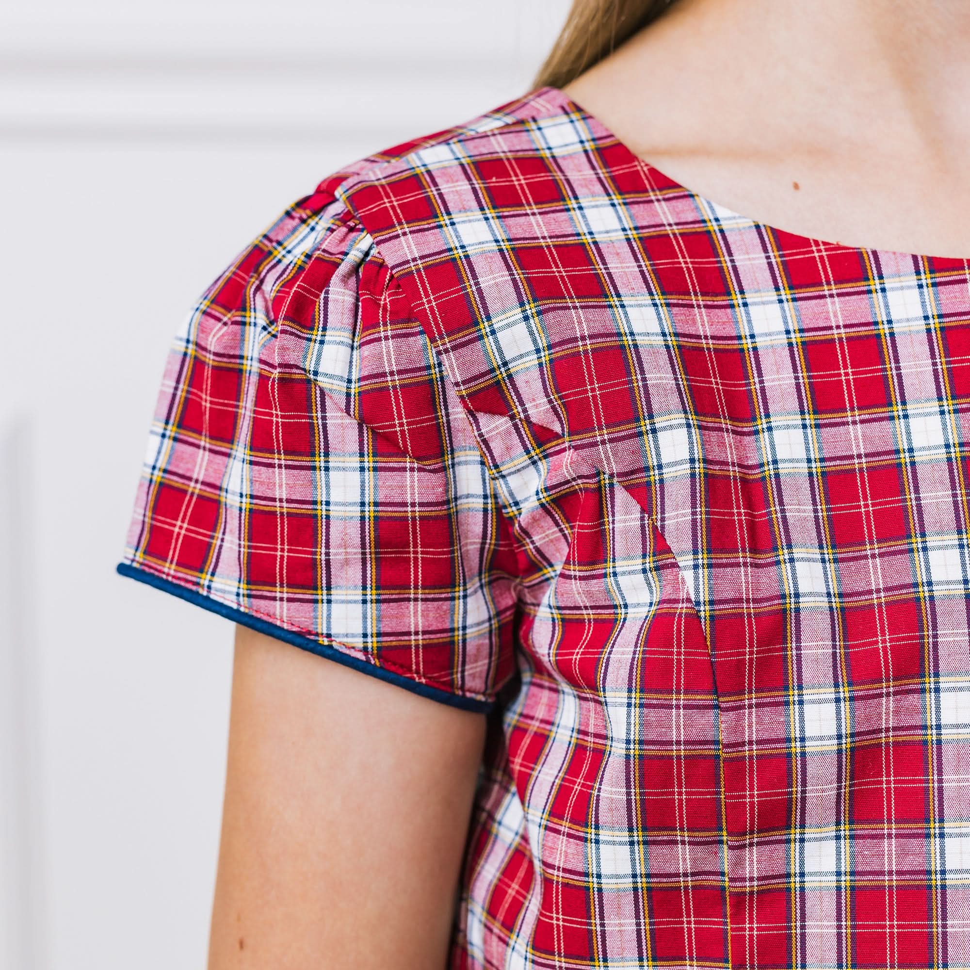 Short Sleeve Organic Schoolgirl Dress - Baby