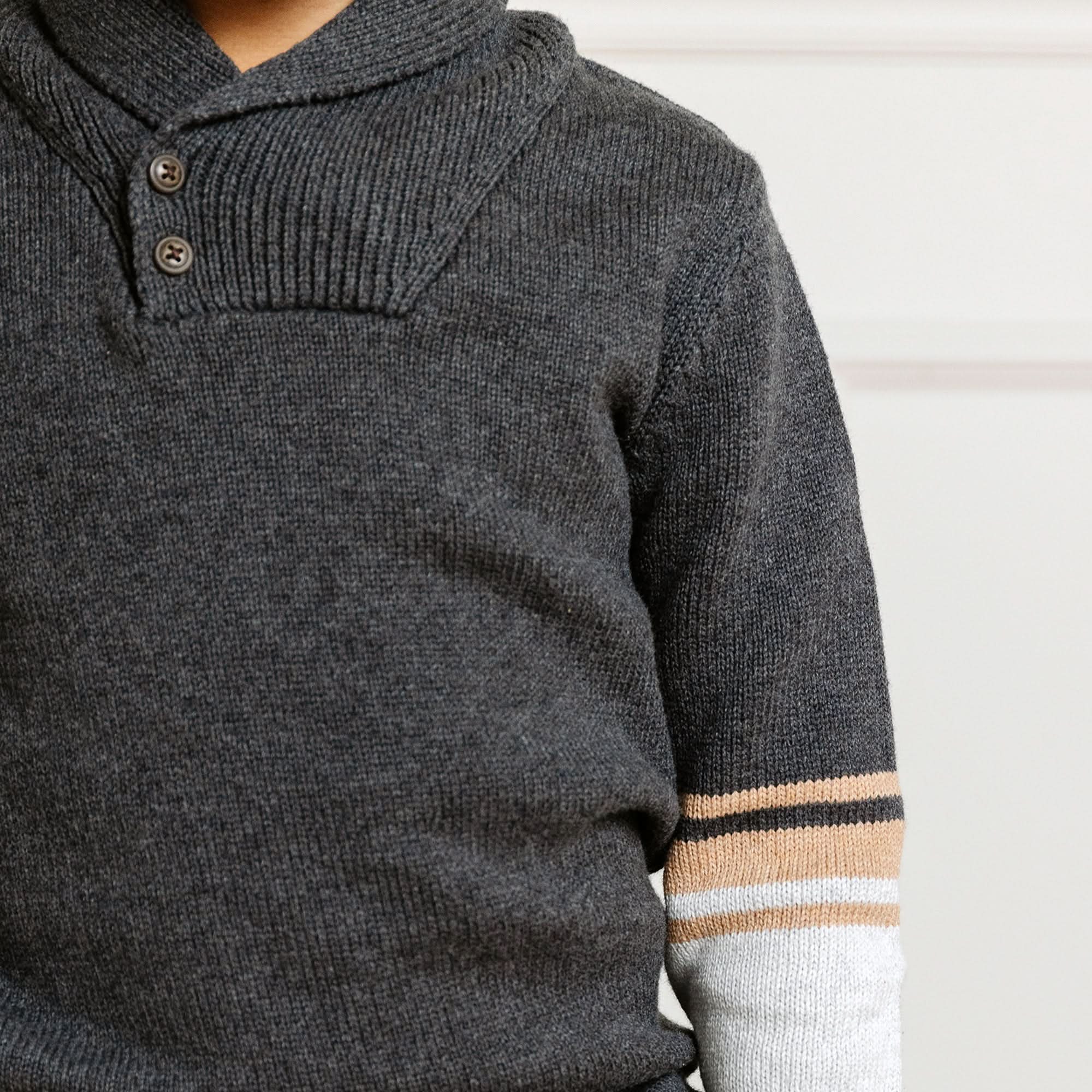 Shawl Collar Organic Sweater