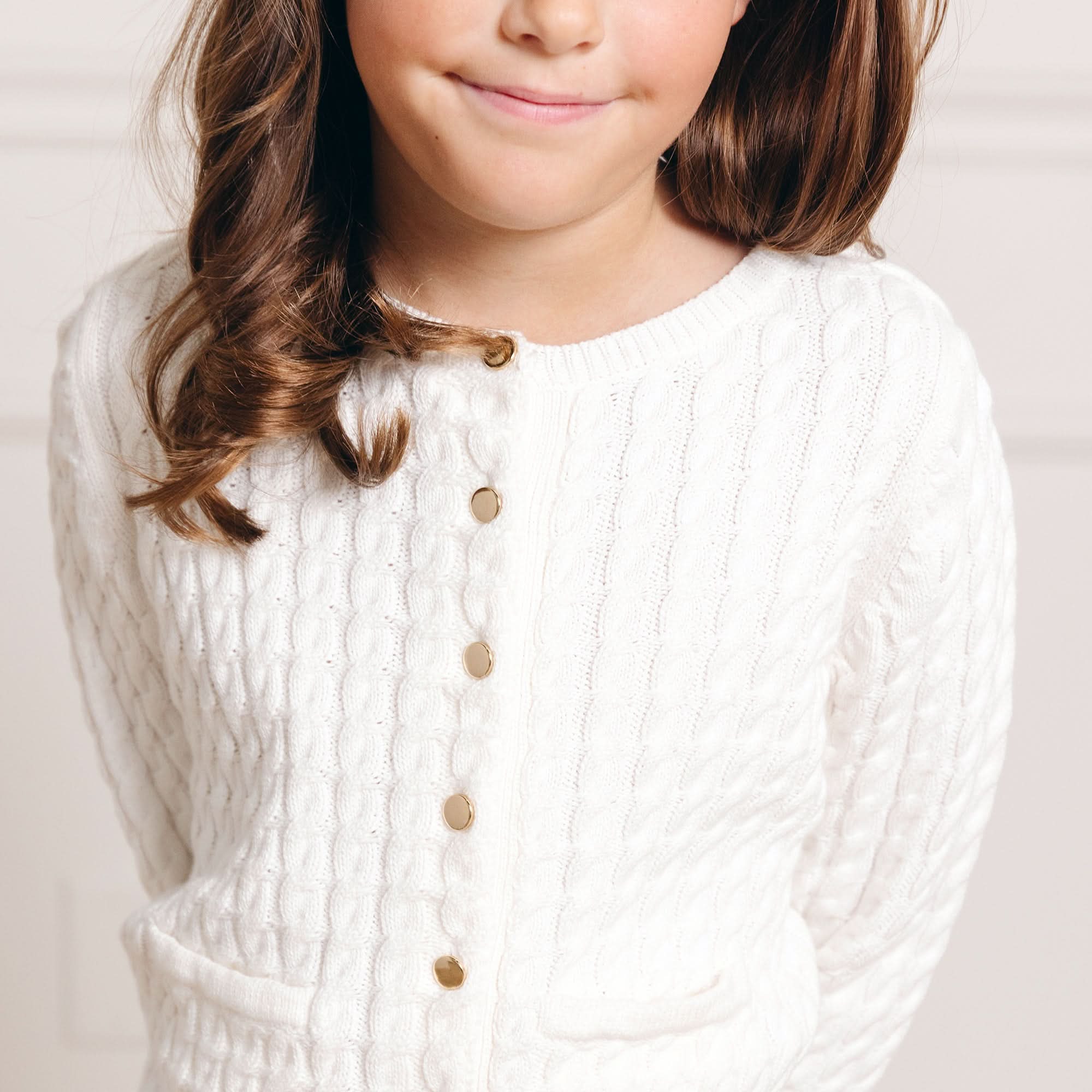 Classic Cable Organic Cardigan - Baby