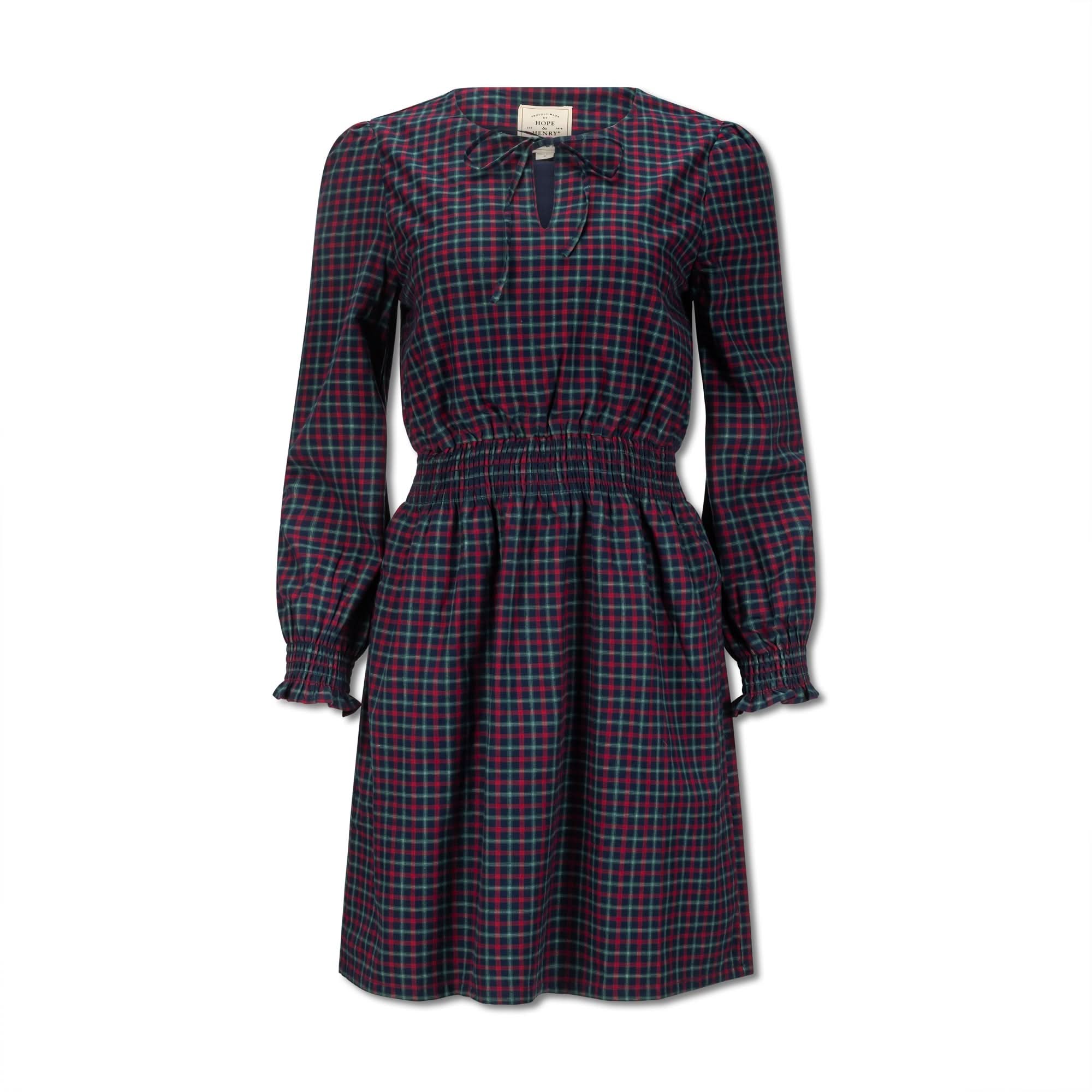 Smocked Keyhole Dress