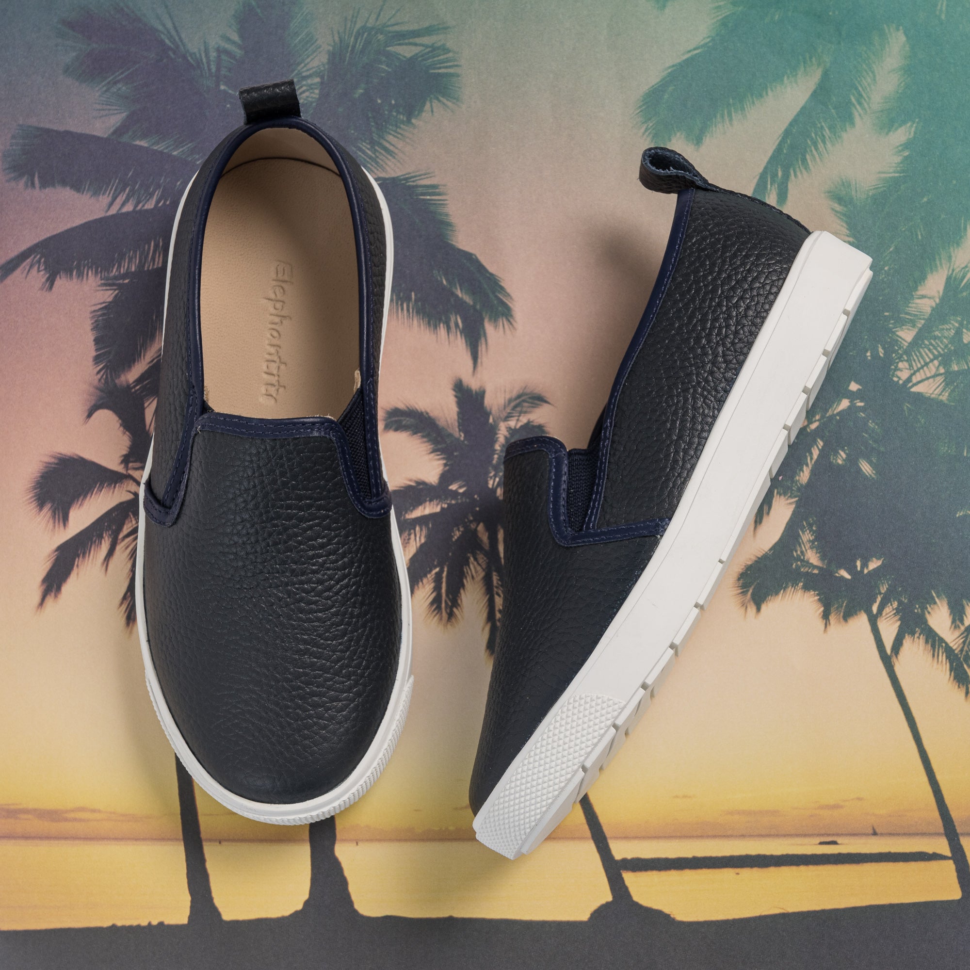 Classic Slip-on Textured Blue