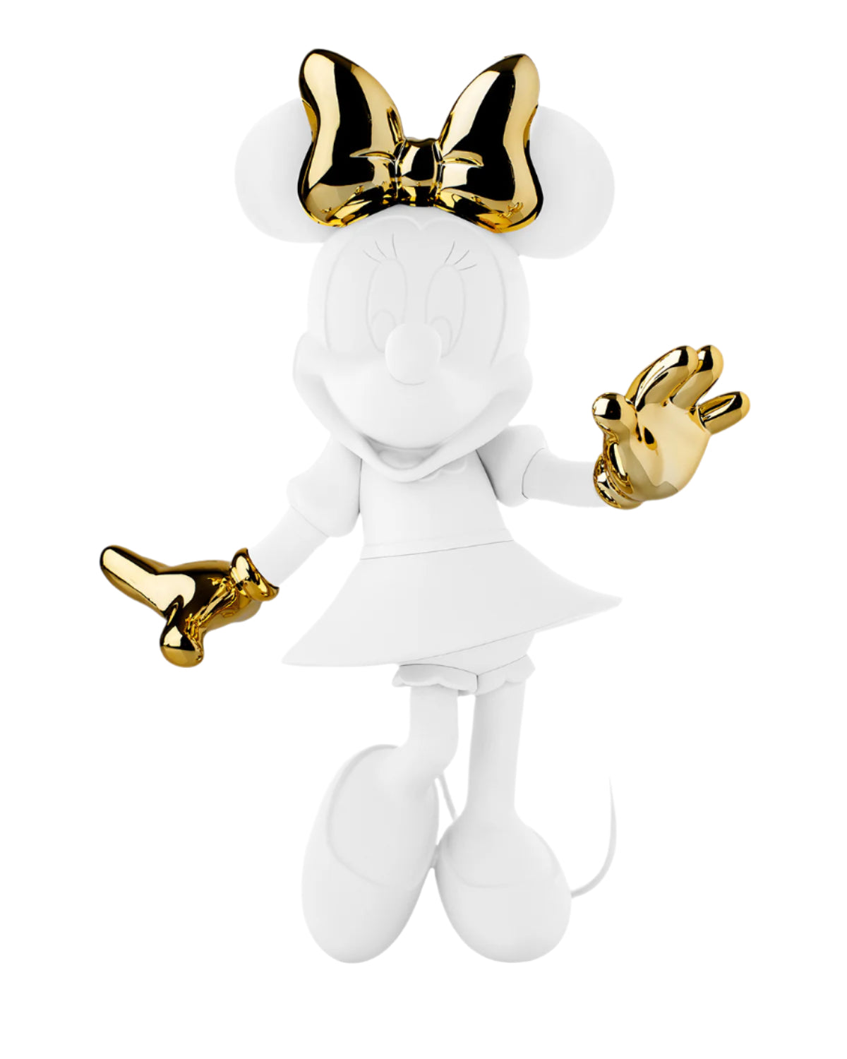 Minnie Mouse Welcome White & Gold 12in