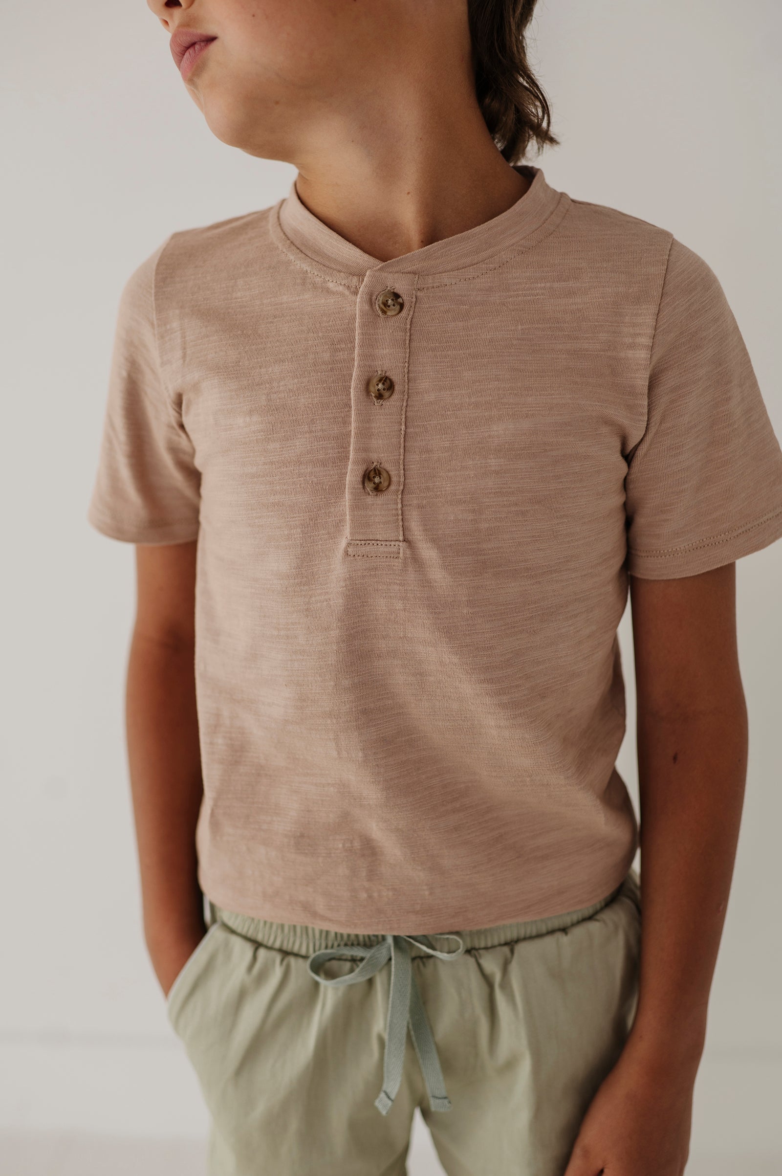Short Sleeve Henley Shirt