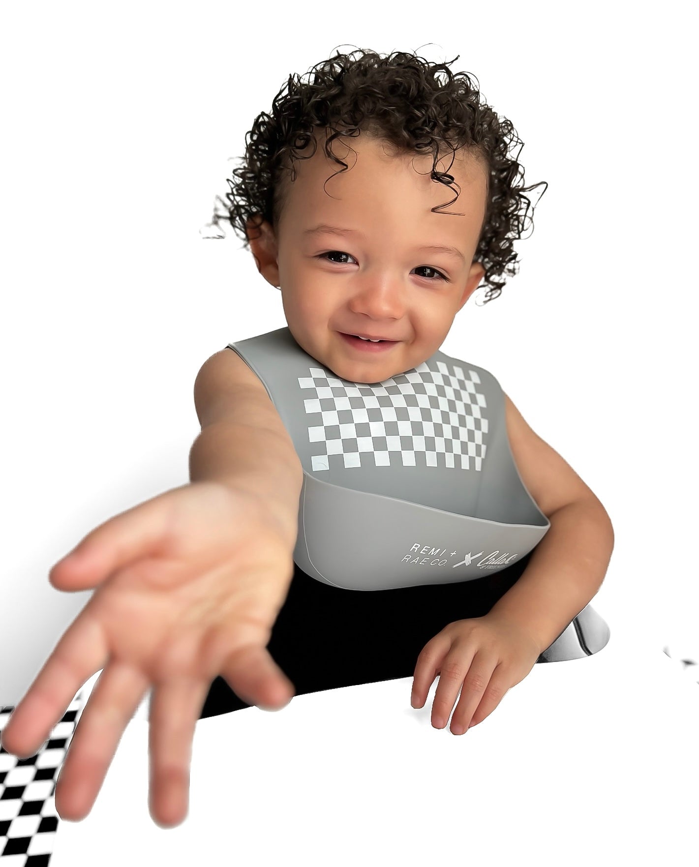 Checked Out Bib - Gray