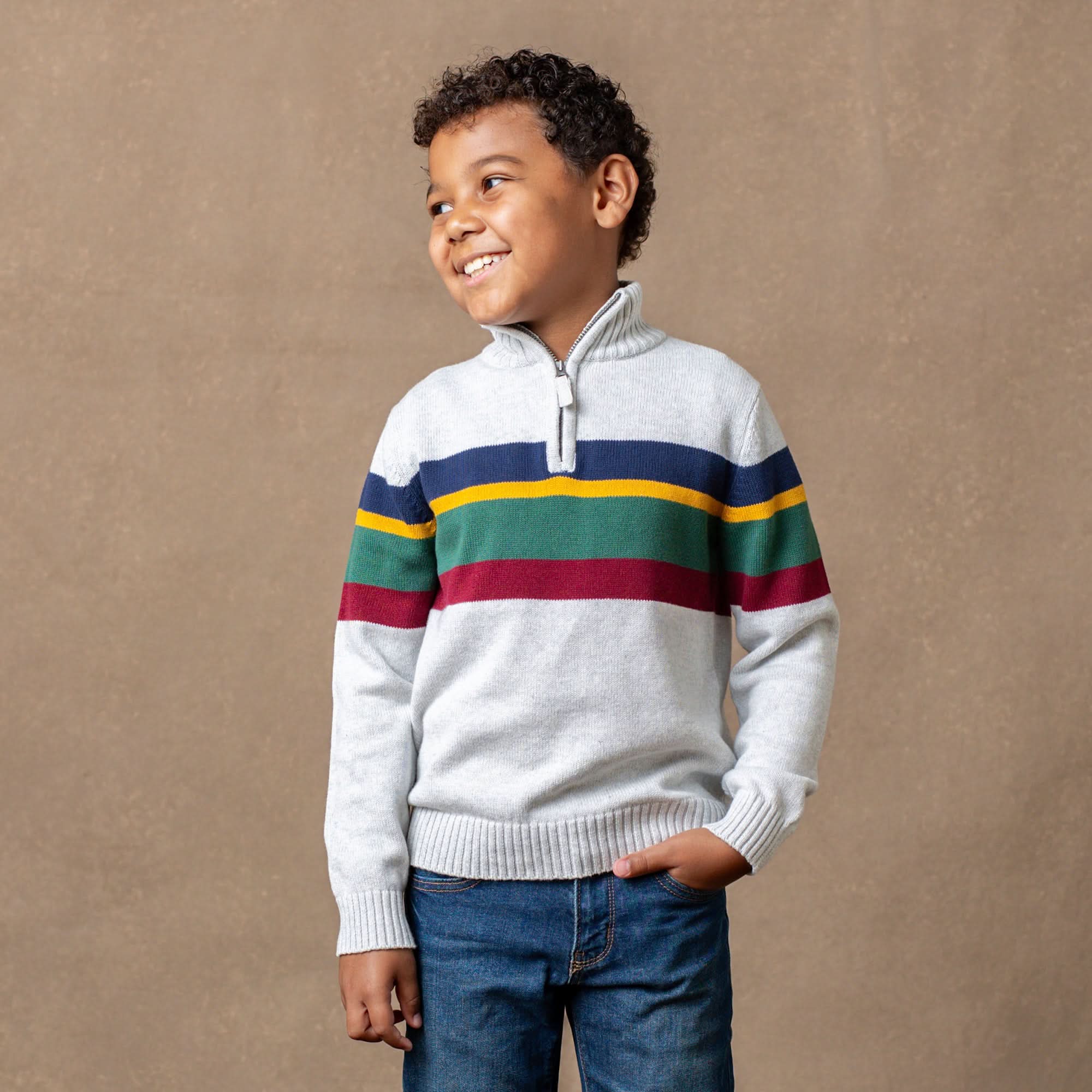 Organic Half Zip Sweater - Baby