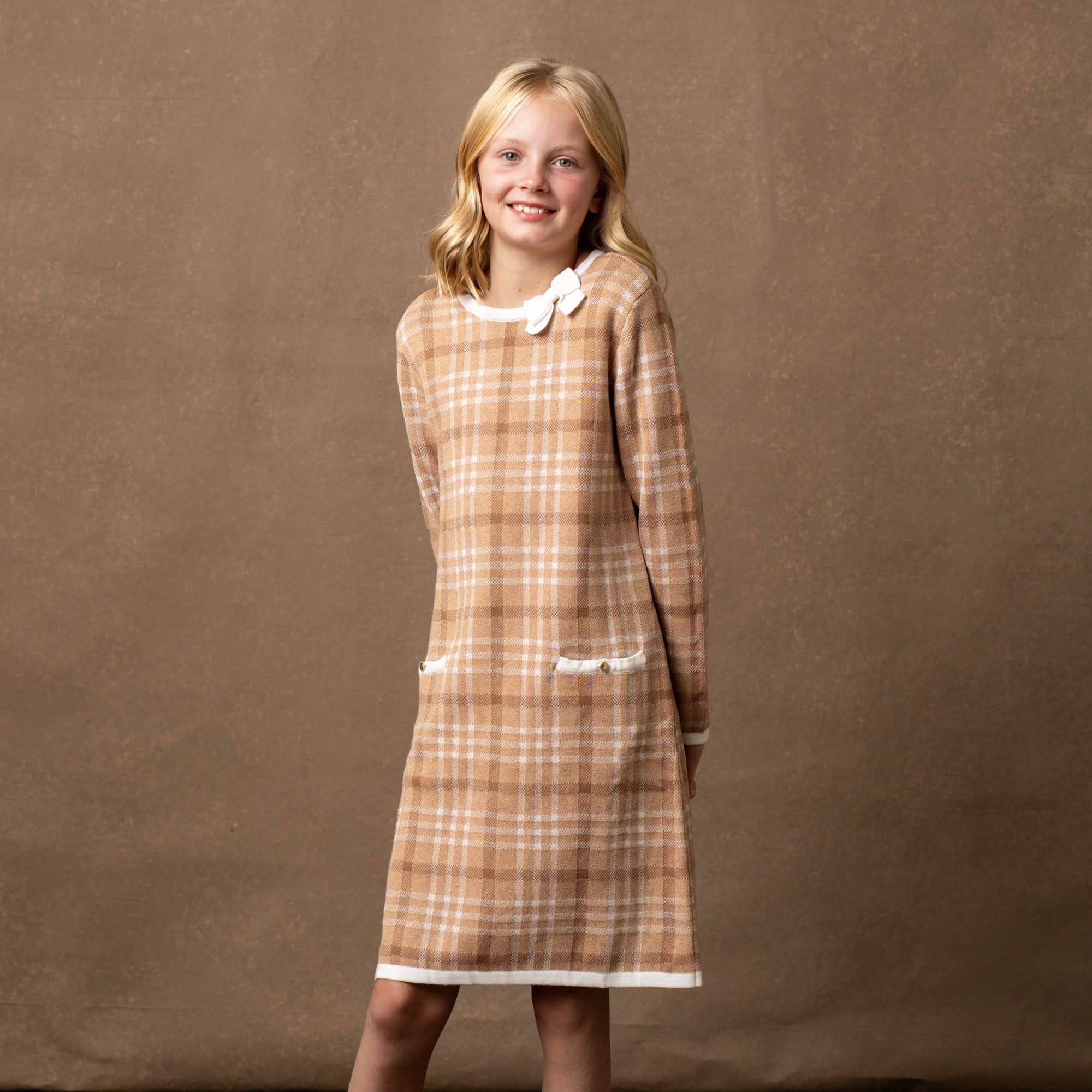 Organic Bow Sweater Dress - Baby