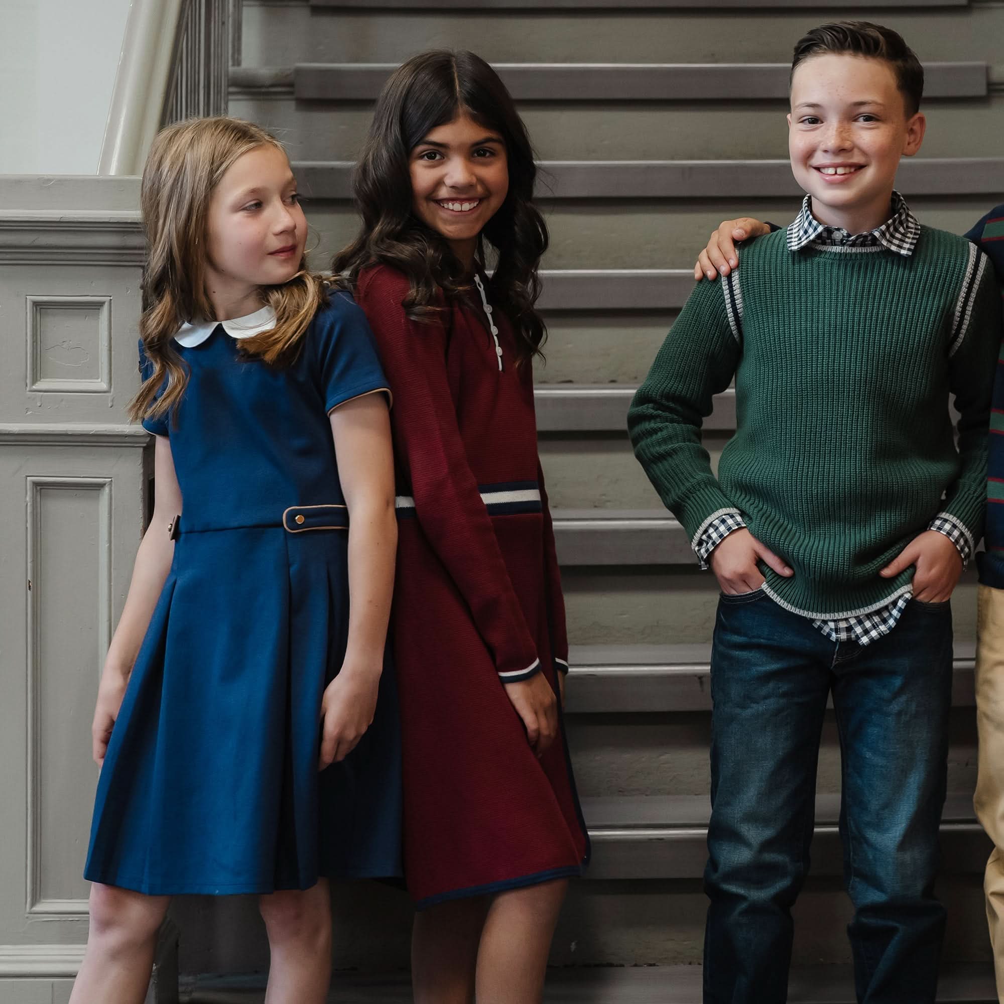 Pleated Ponte Dress With Collar - Baby