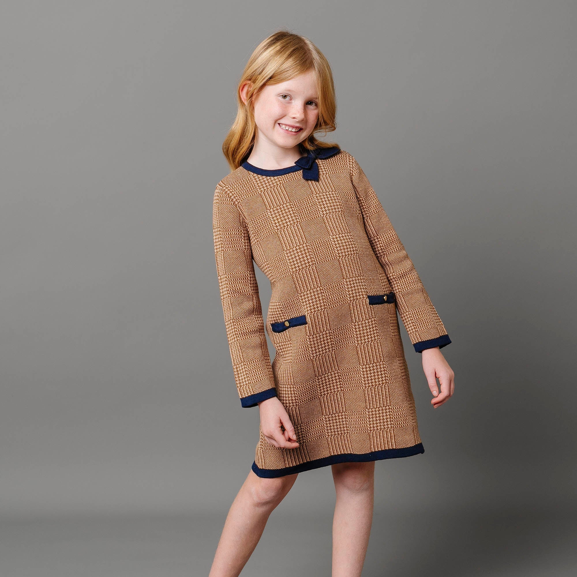 Organic Bow Sweater Dress - Baby