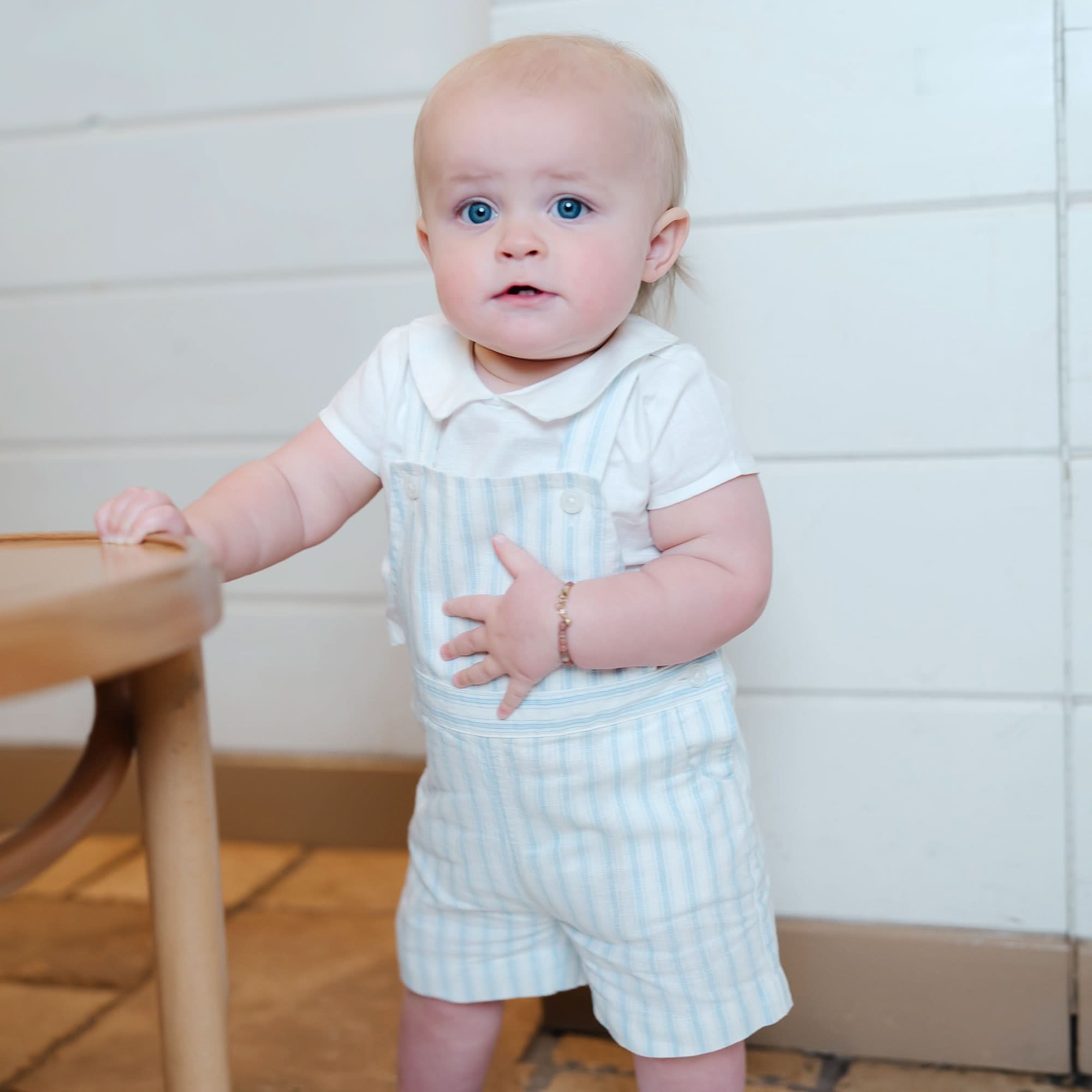 Linen Shortie Overall Set