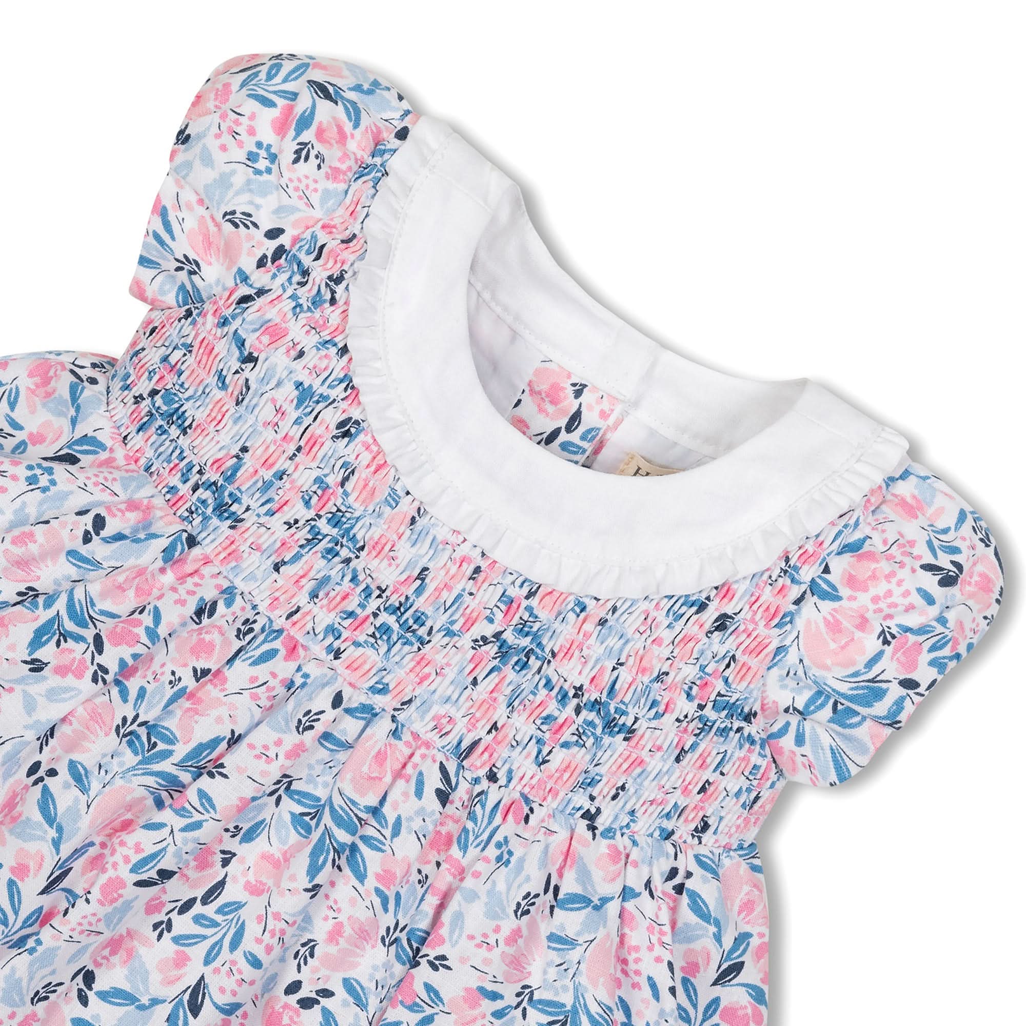 Linen Ruffle Collar Dress