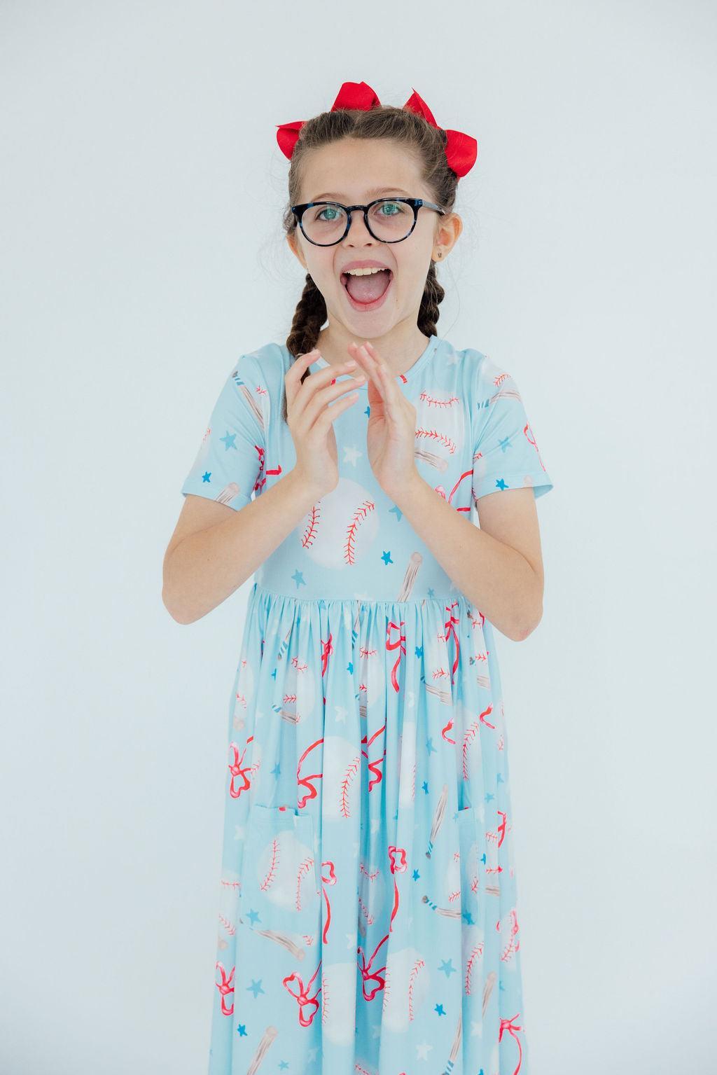 Grand Slam Glam S/s Pocket Twirl Dress