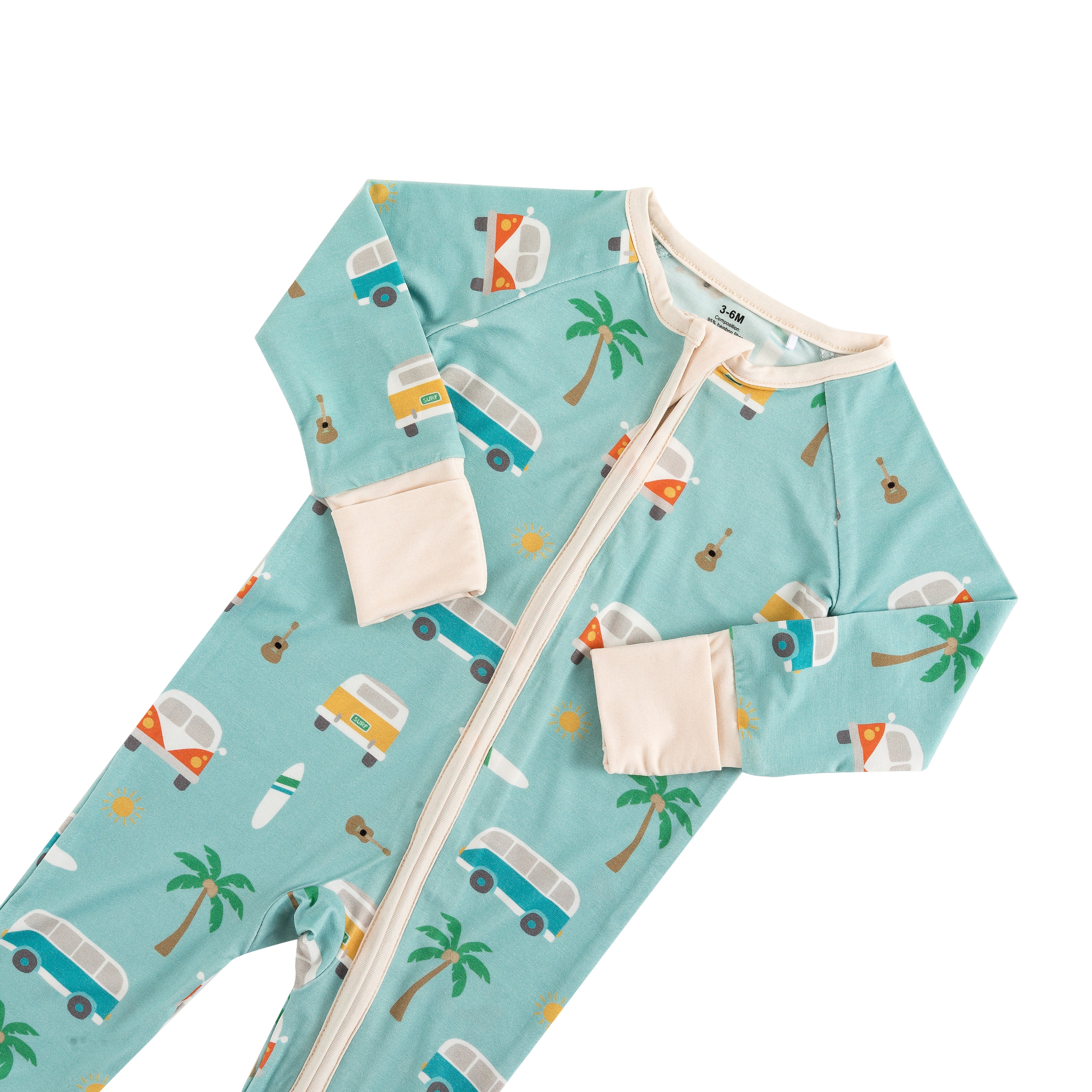 Coastal Cruising (convertible Zip Footies)