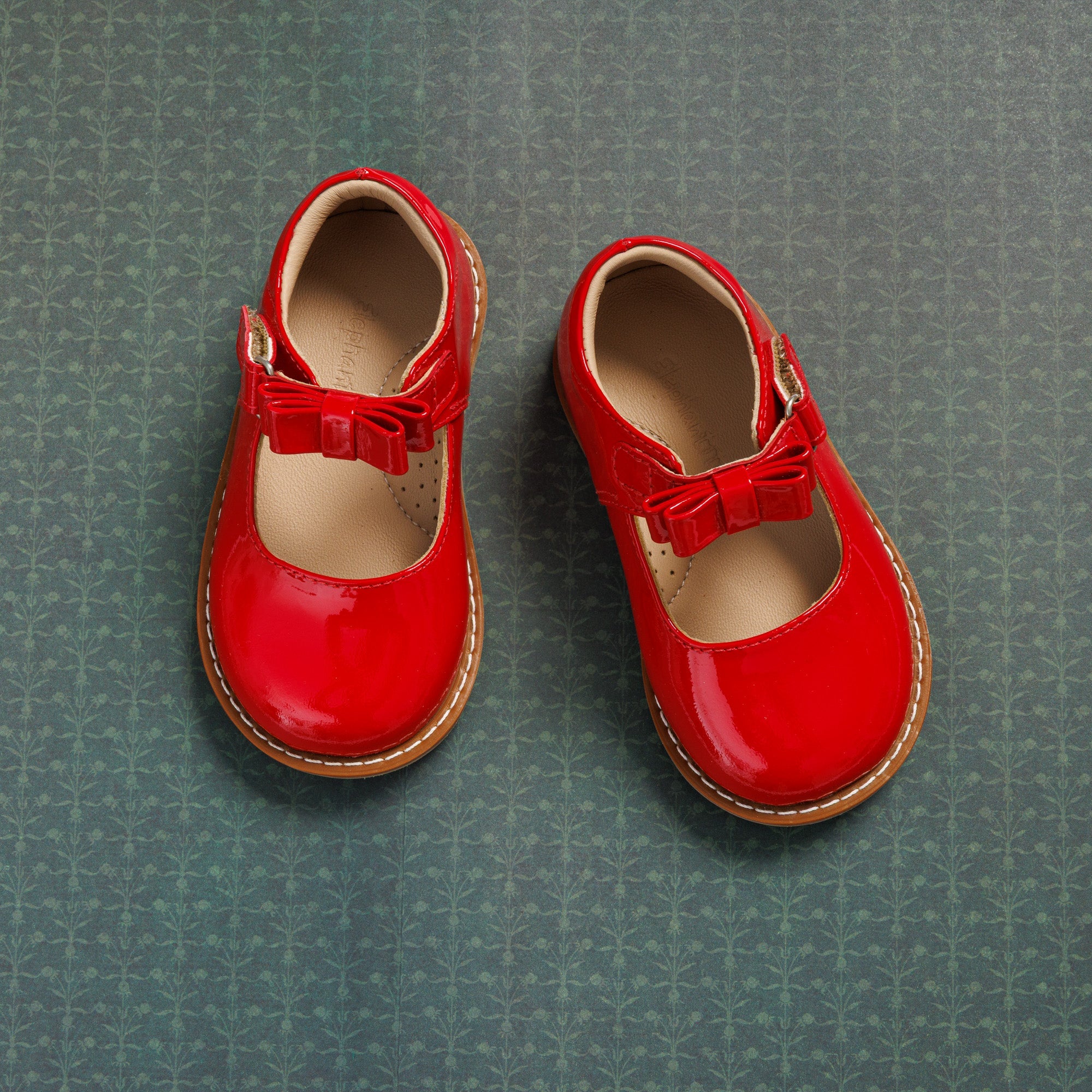 Mary Jane With Bow Toddler Red