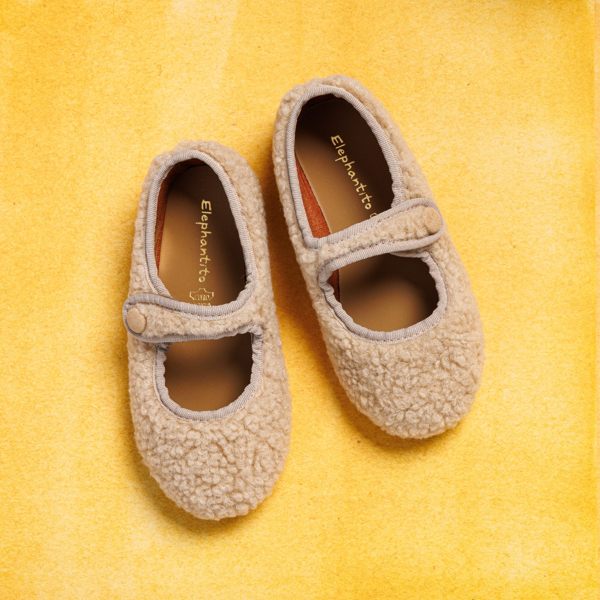 Shearling Mary Jane Beige