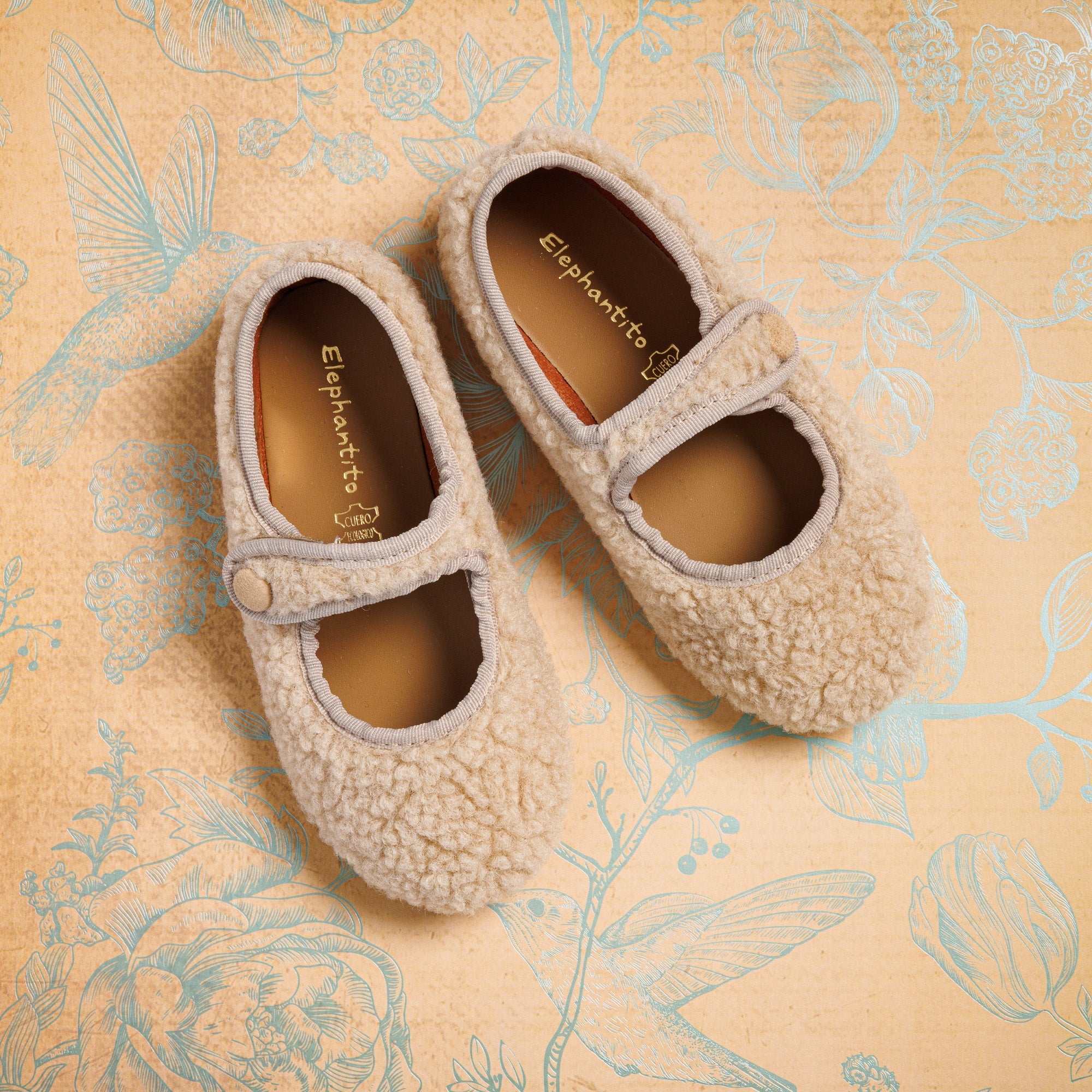 Shearling Mary Jane Beige