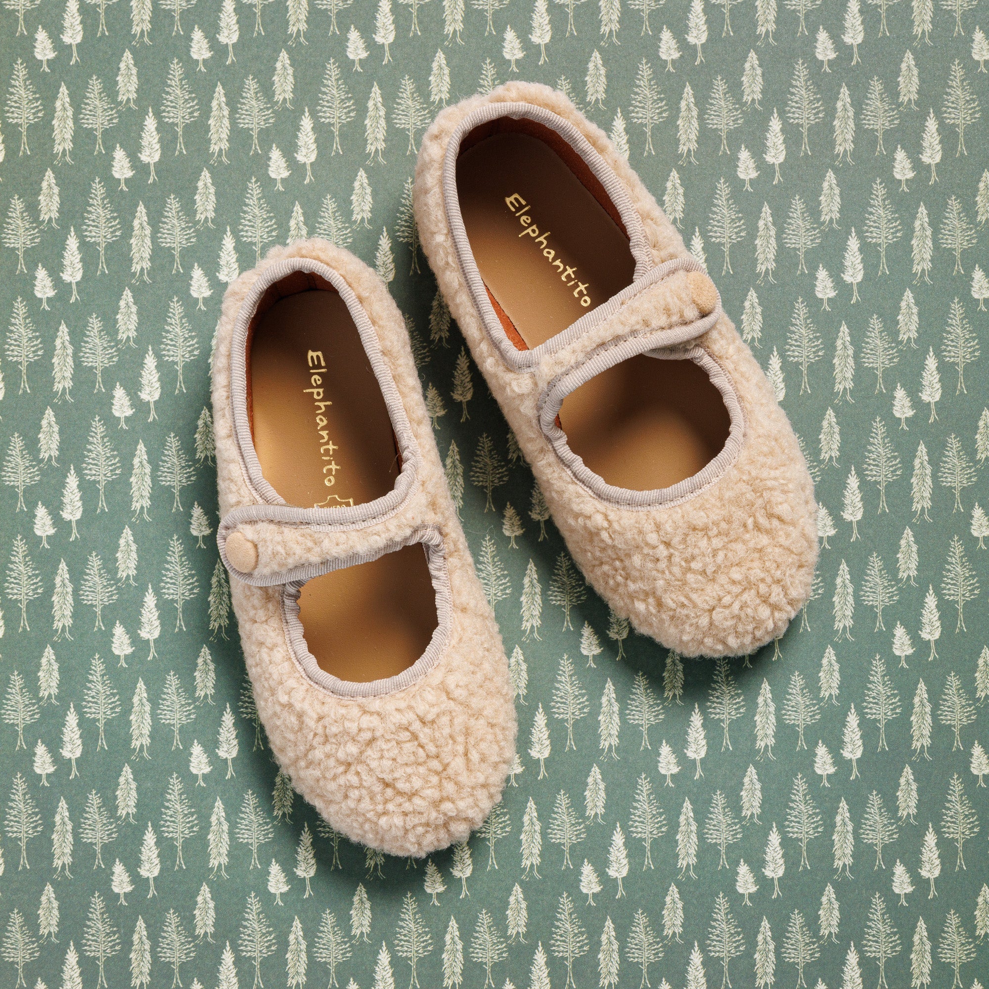 Shearling Mary Jane Beige