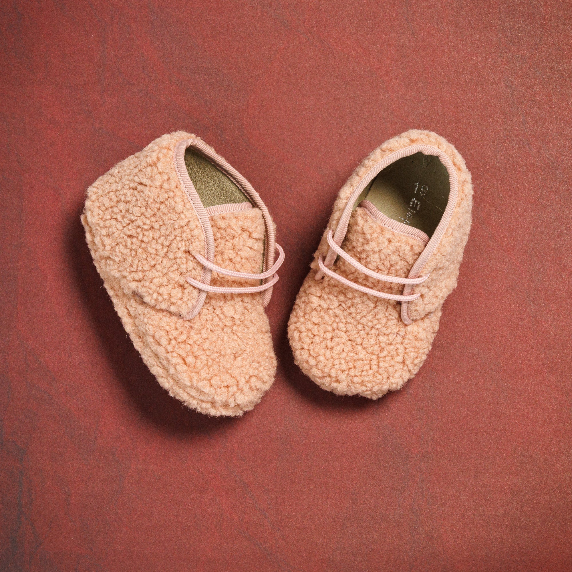 Shearling Baby Bootie Pink