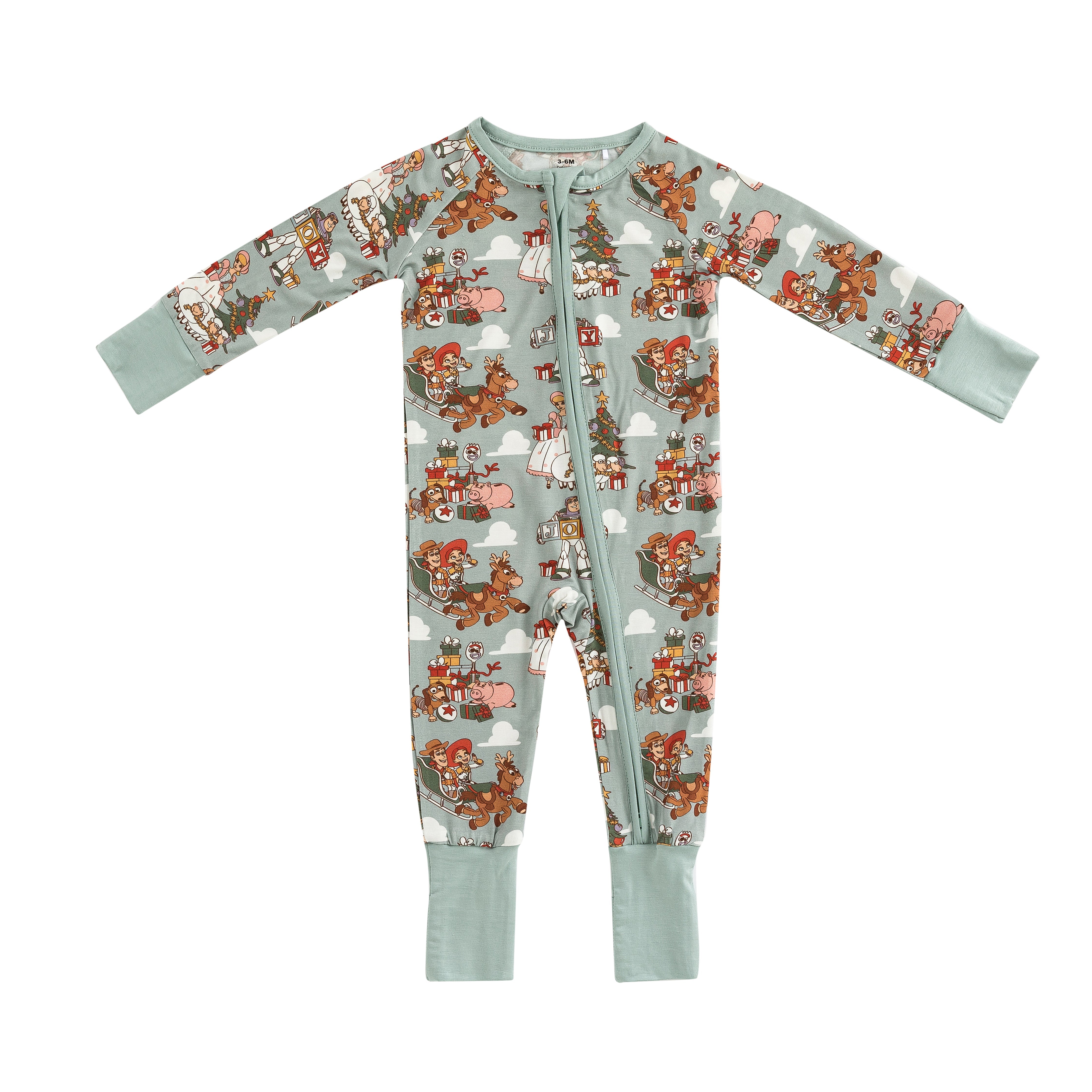 Merry Toy Ride (convertible Zip Footies)