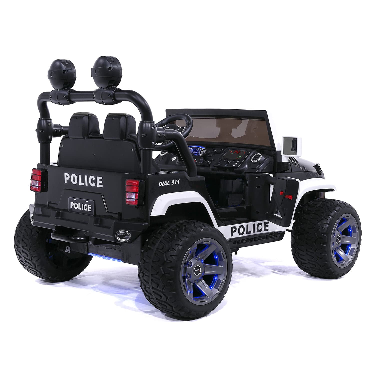Trail Explorer 24v Kids Ride-on Car Truck With R/c Parental Remote | Police