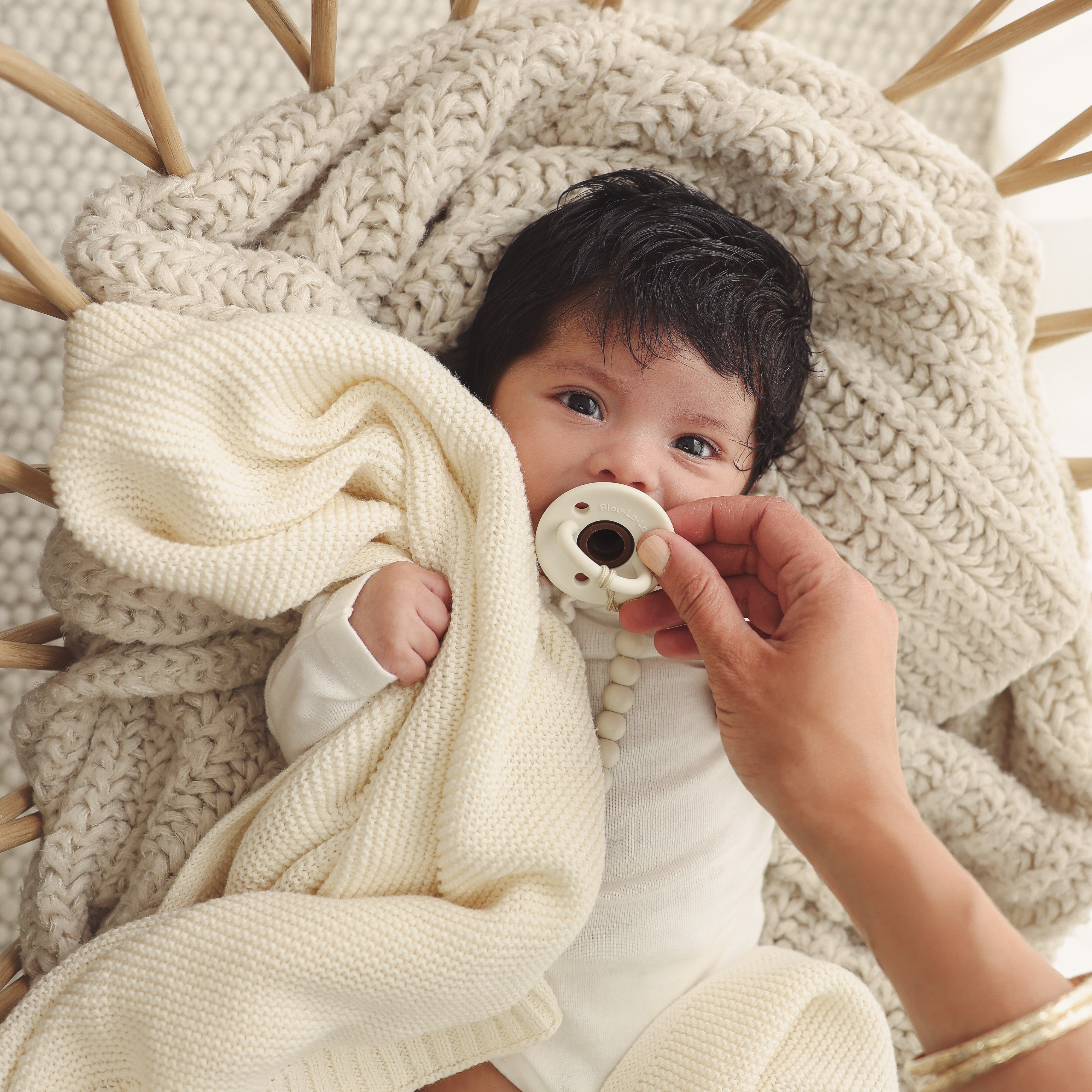 Lulababe 2 Tone Pacifier By Bleu La La