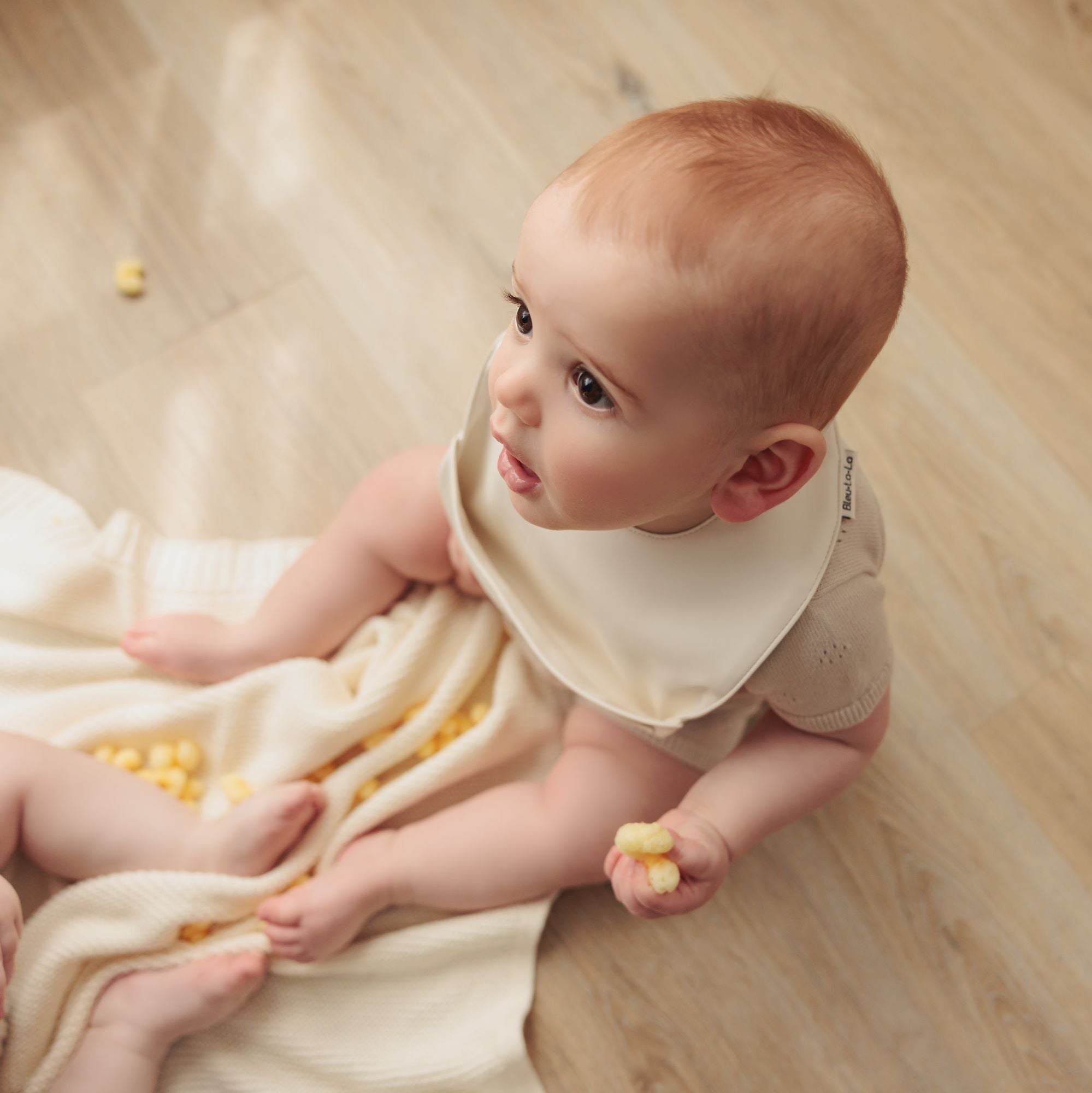 Classic - Set Of Soft Vegan Leather Easy Clean Bibs 0-12 Months By Bleu La La