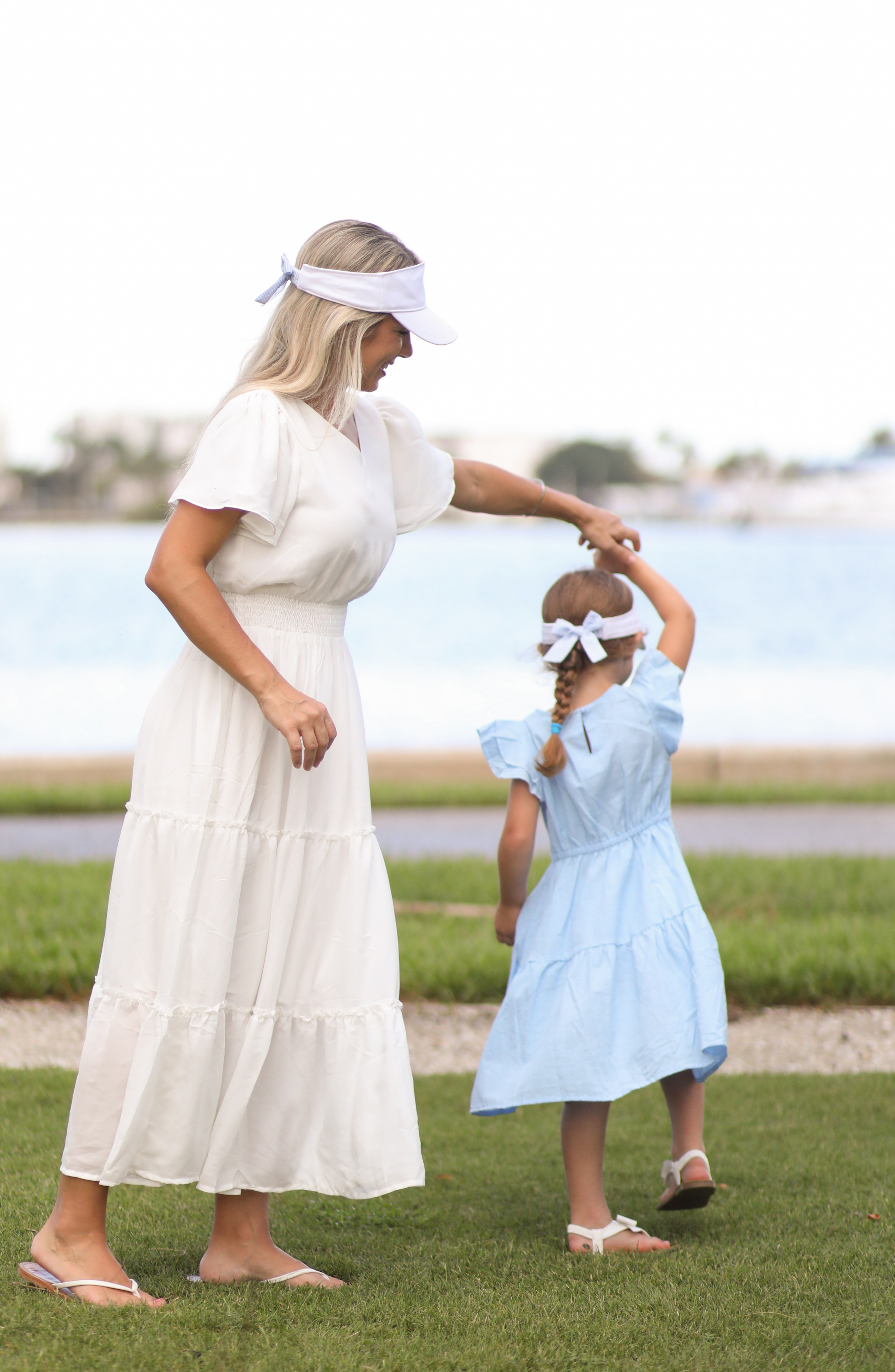 Patriotic Hearts Bow Visor (girls)
