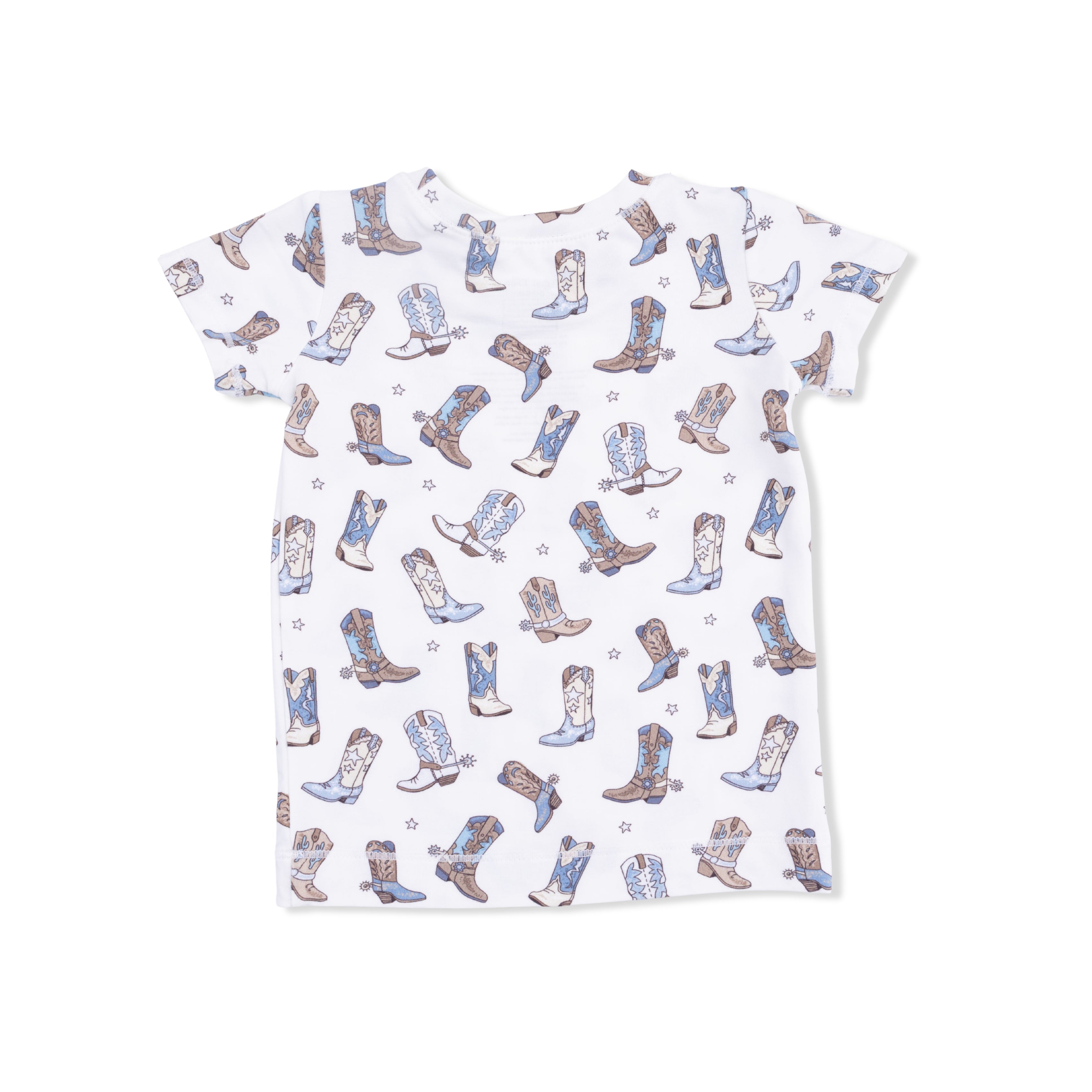 Cowboy Boots - Short Sleeve Loungewear Set