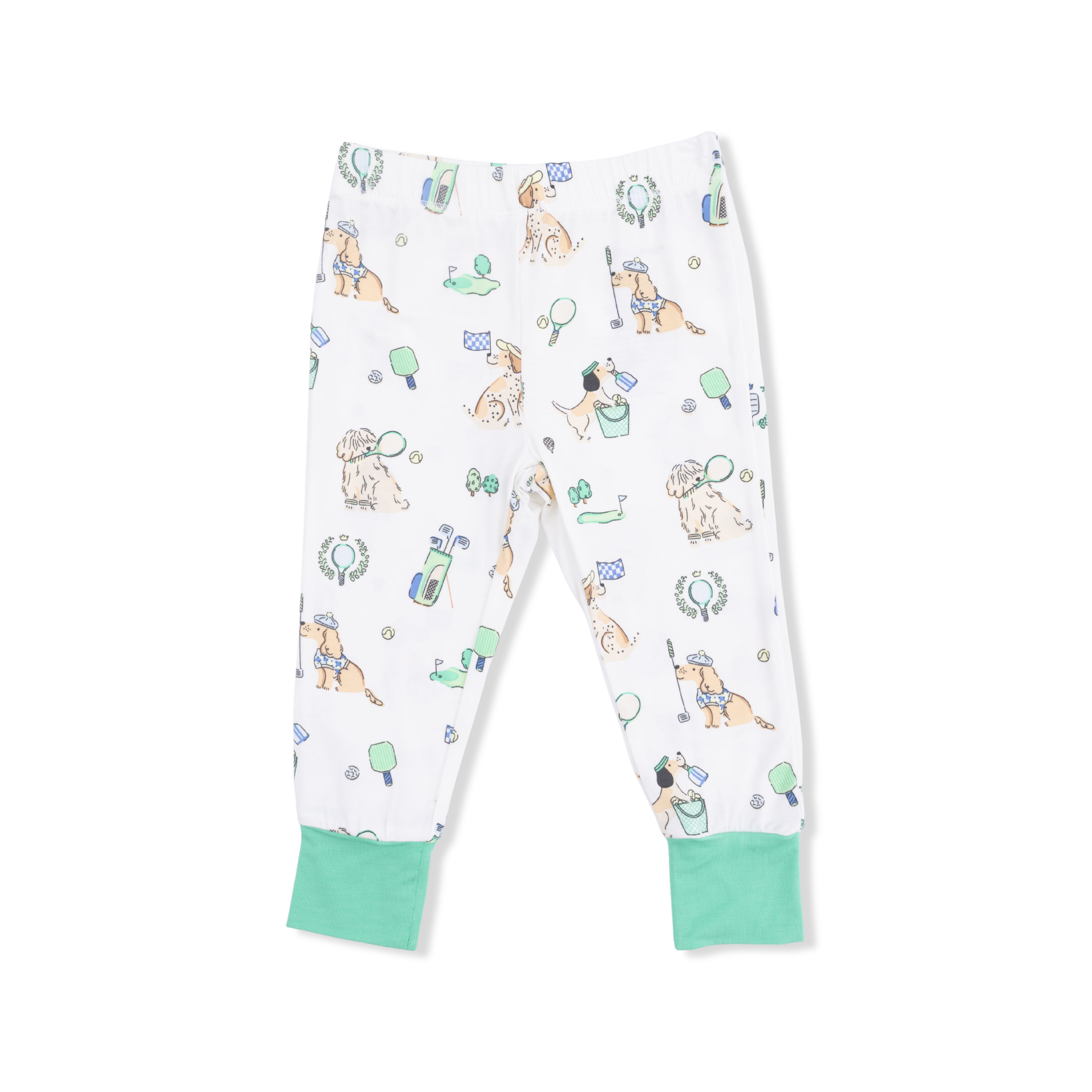 Country Club Dogs Neutral - Short Sleeve Loungewear Set