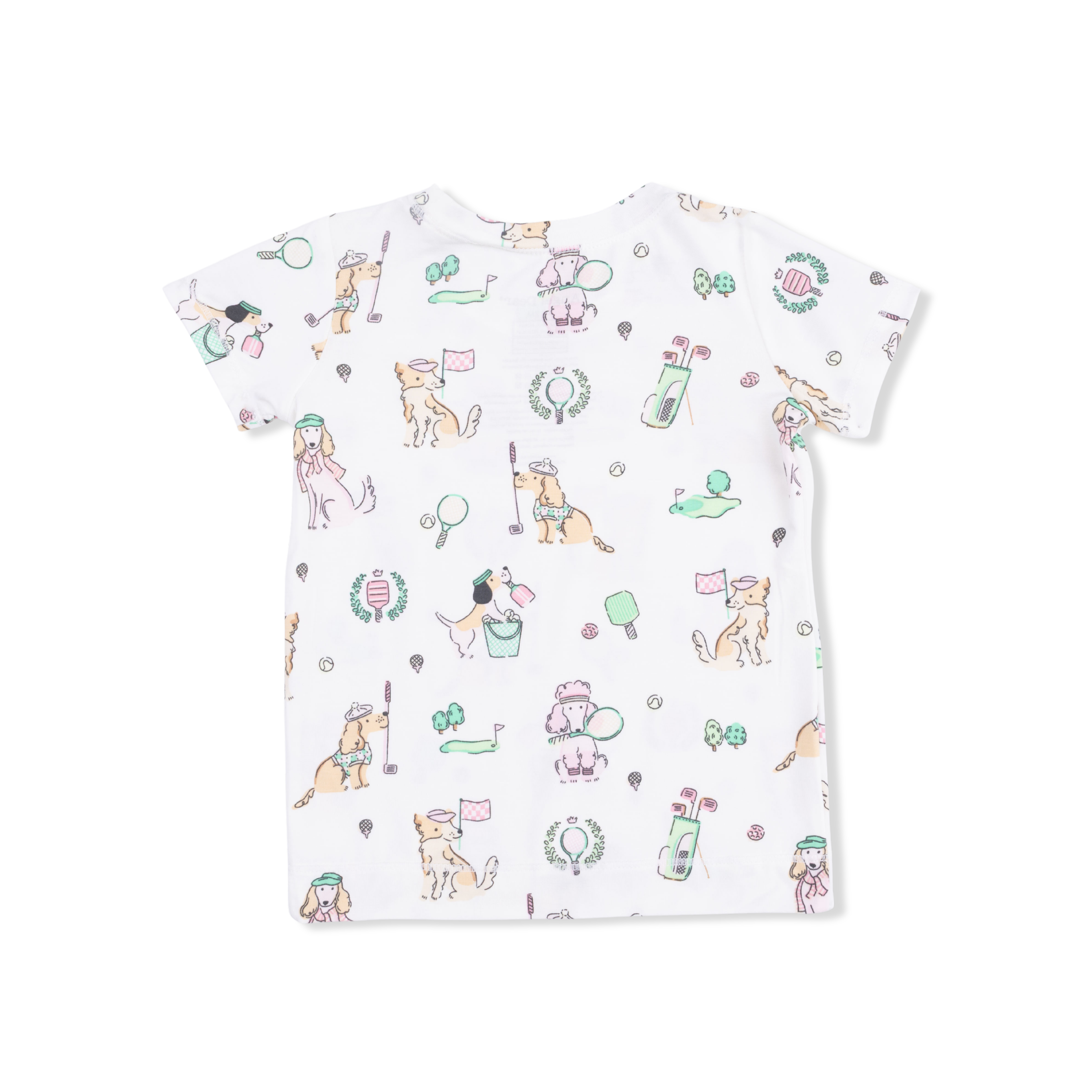 Country Club Dogs Pink - Short Sleeve Loungewear Set