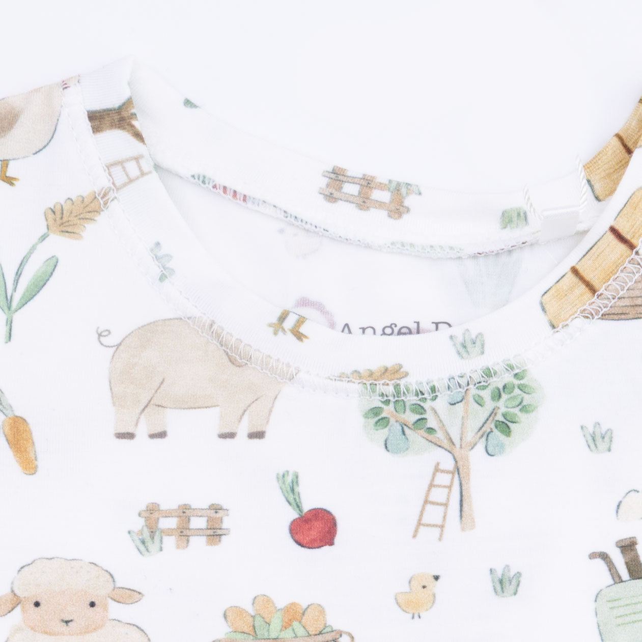 Cute Farm Animals Uni - Short Sleeve Loungewear Set