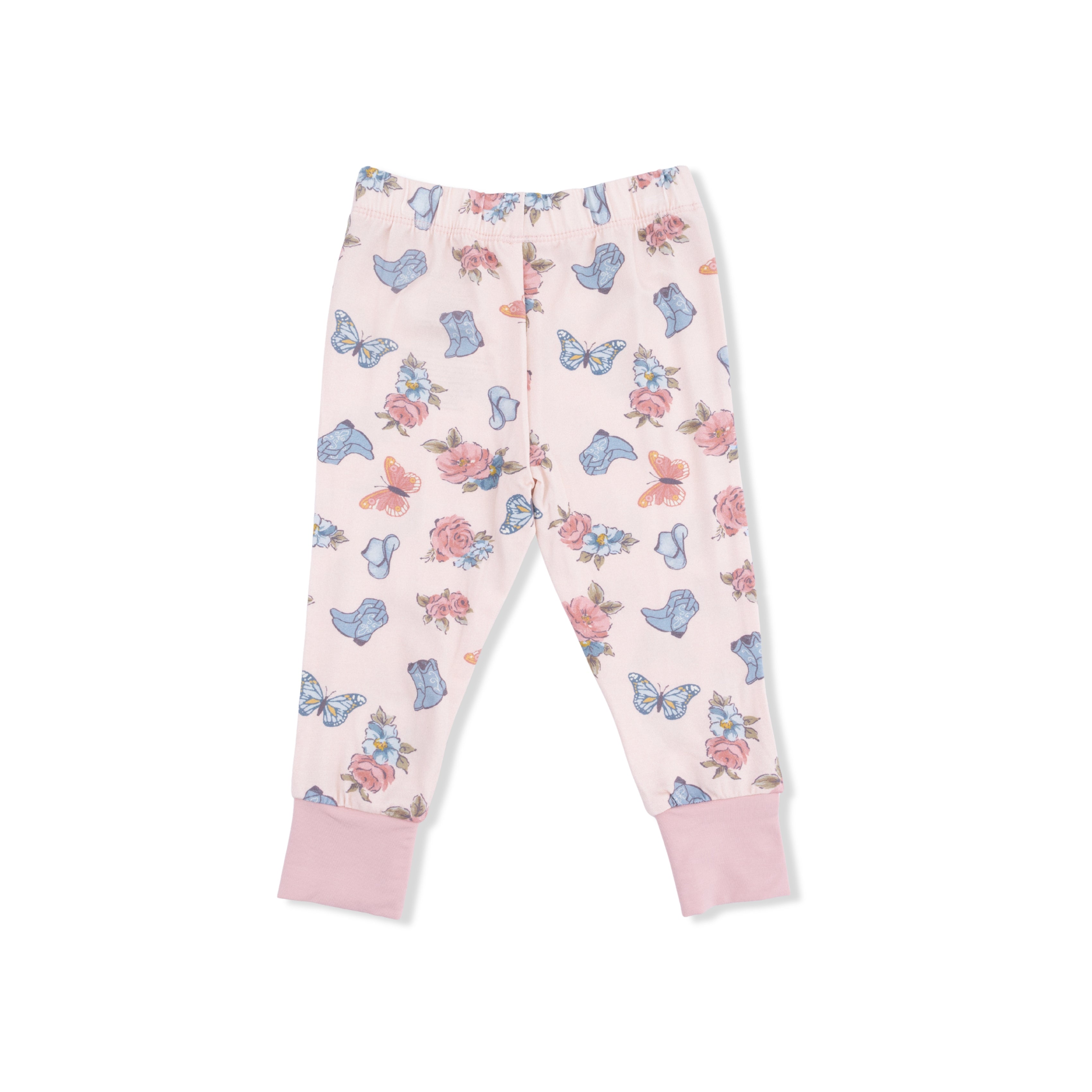 Country Girl Boots - Short Sleeve Loungewear Set