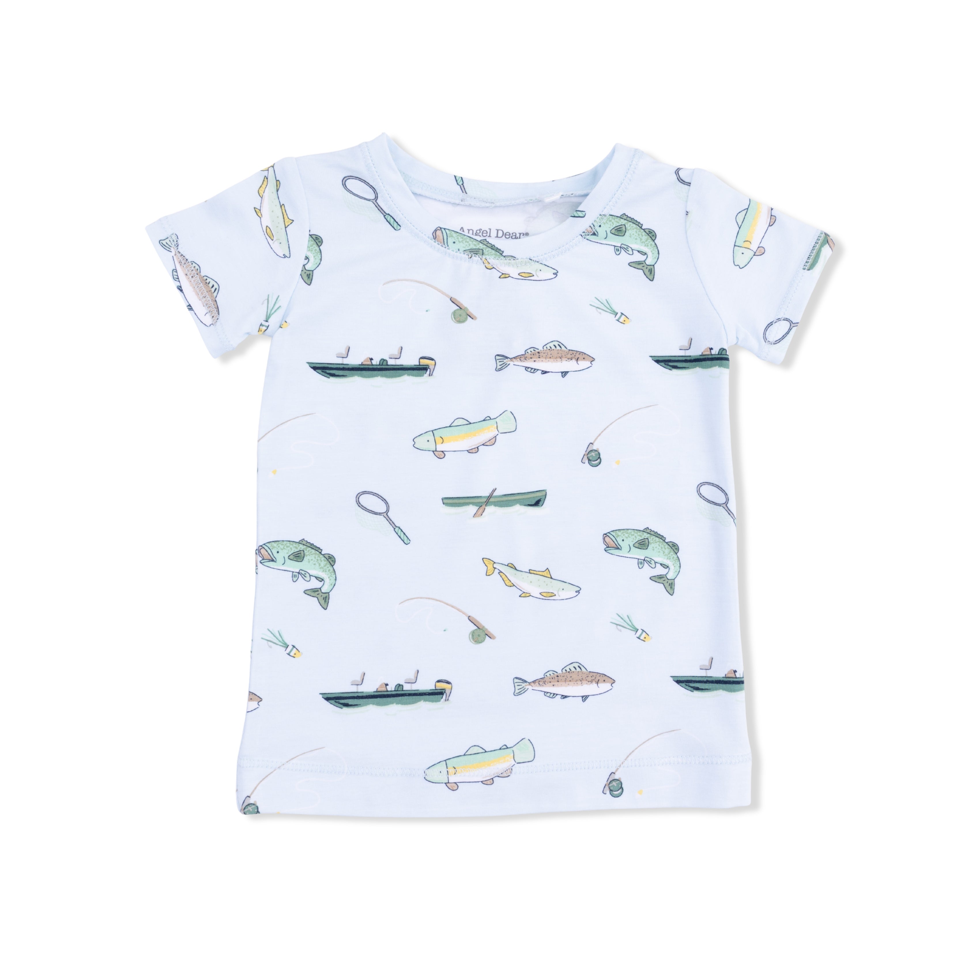 Fishing - Short Sleeve Loungewear Set