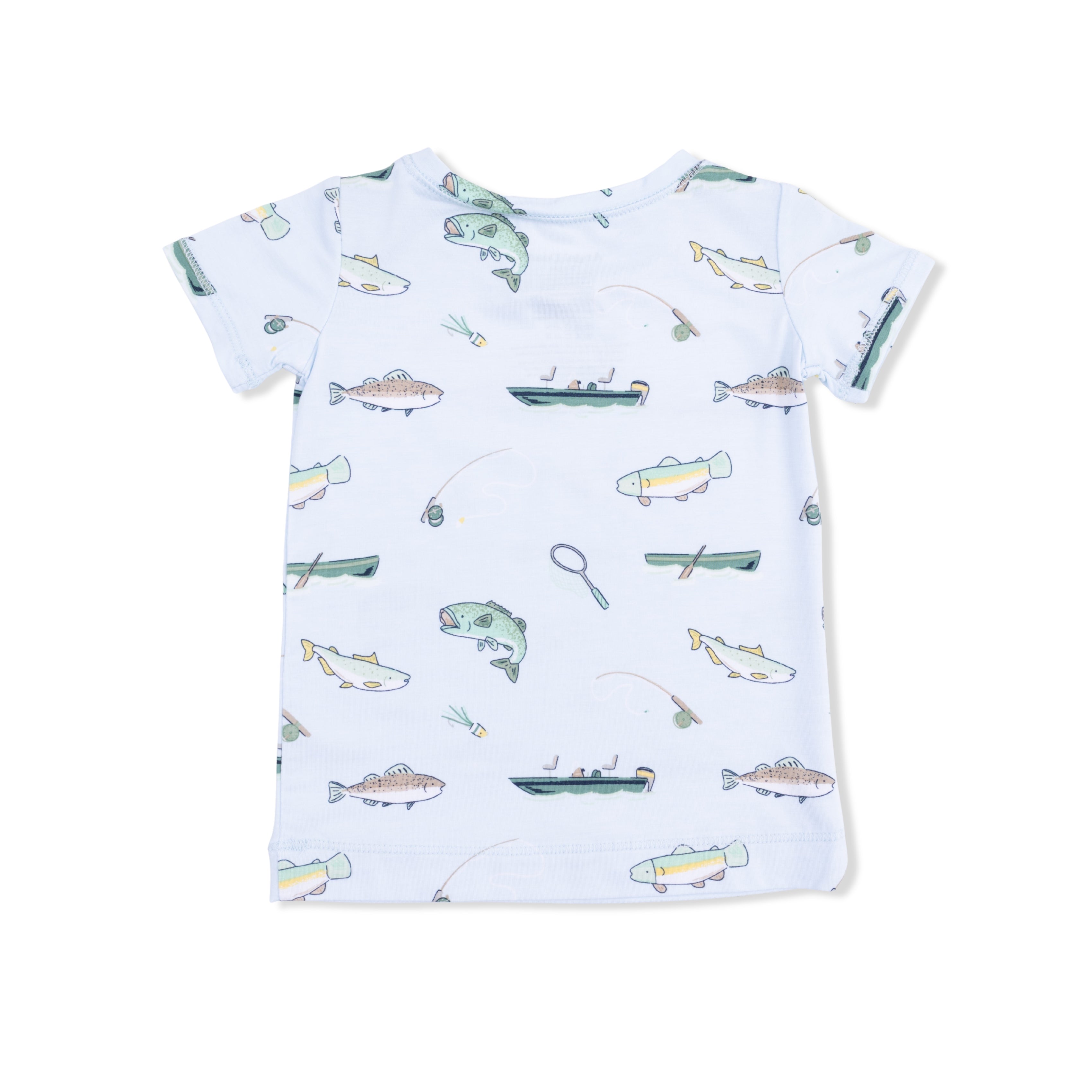 Fishing - Short Sleeve Loungewear Set
