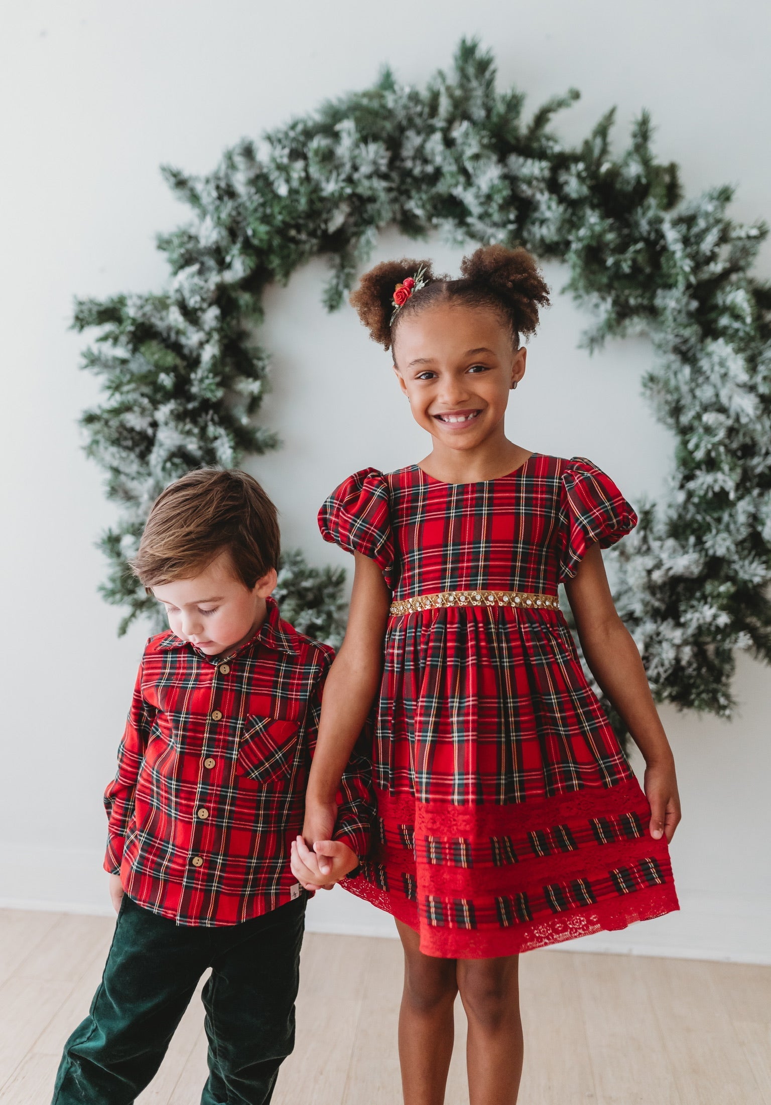 *preorder* Christmas Tartan Charlotte Dress