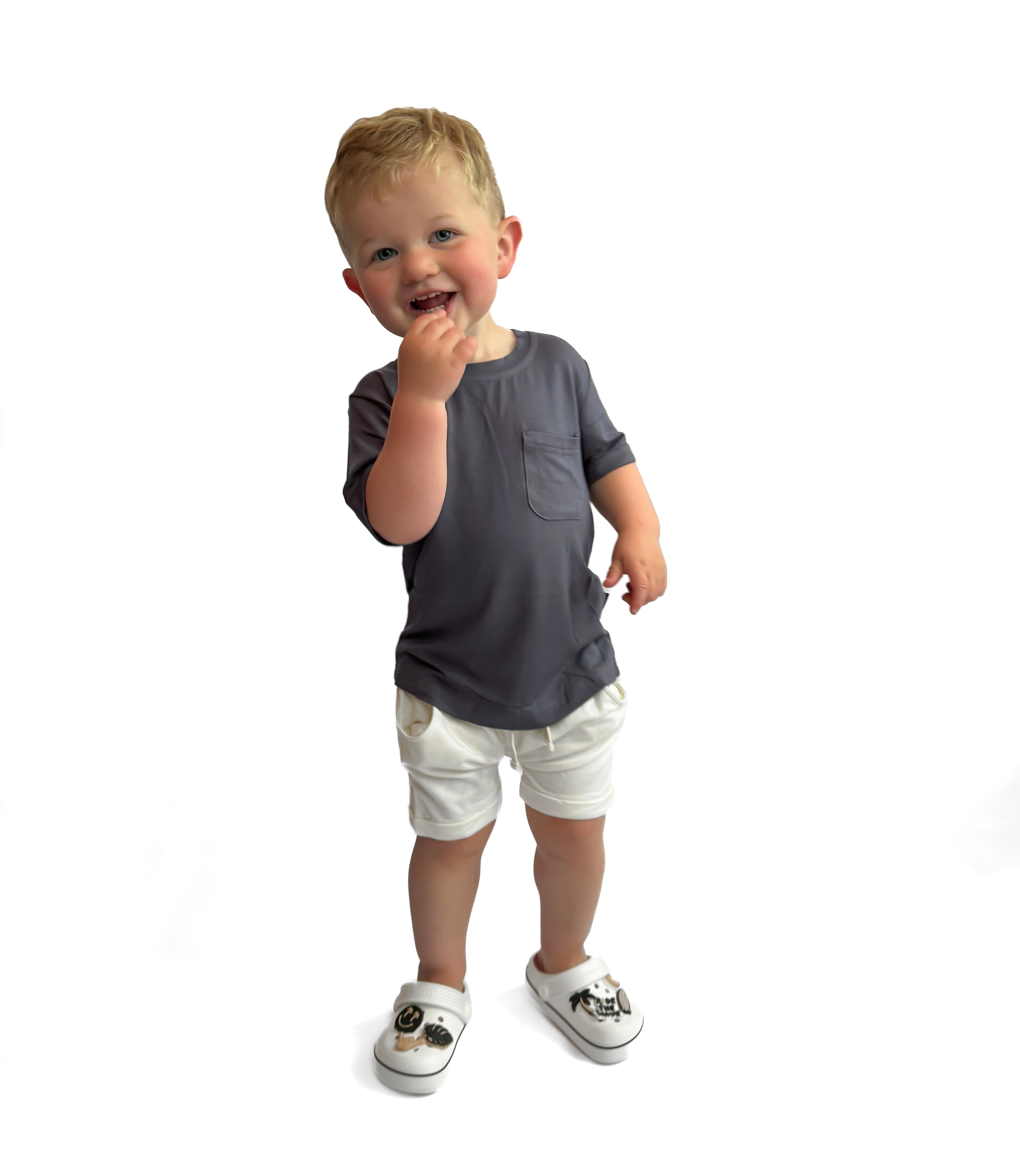 Bamboo Pocket Tee - Storm