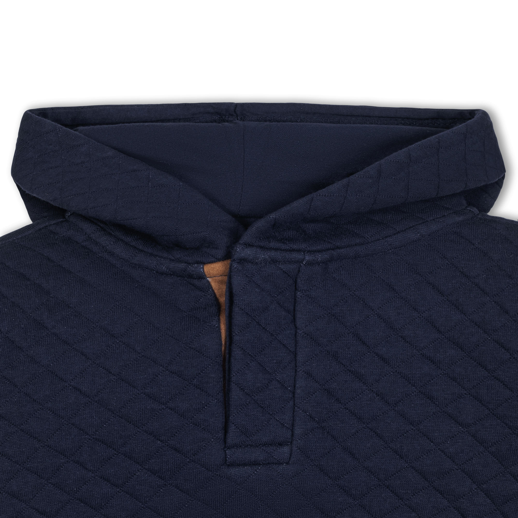 Quilted Hooded Sweatshirt