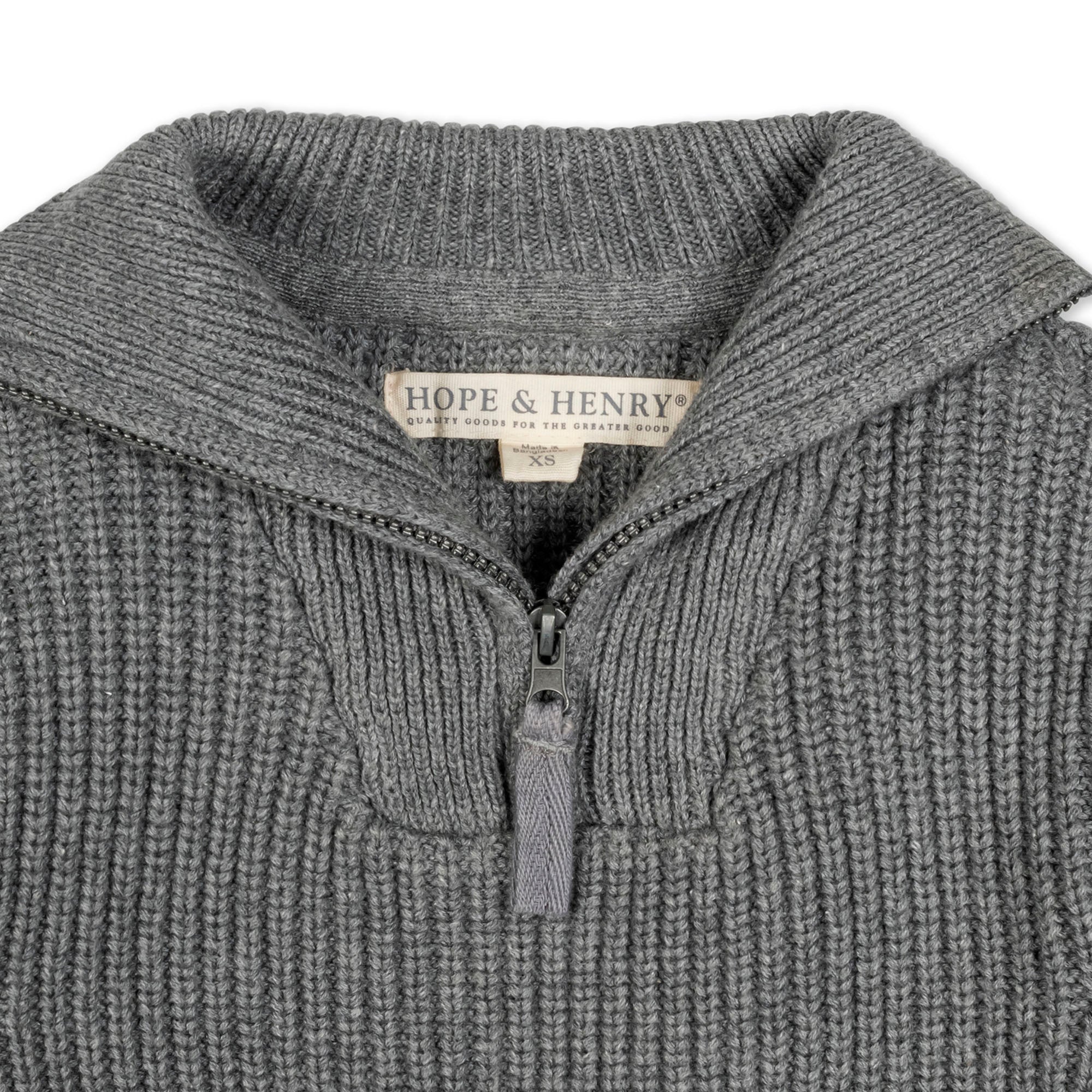 Organic Half Zip Sweater