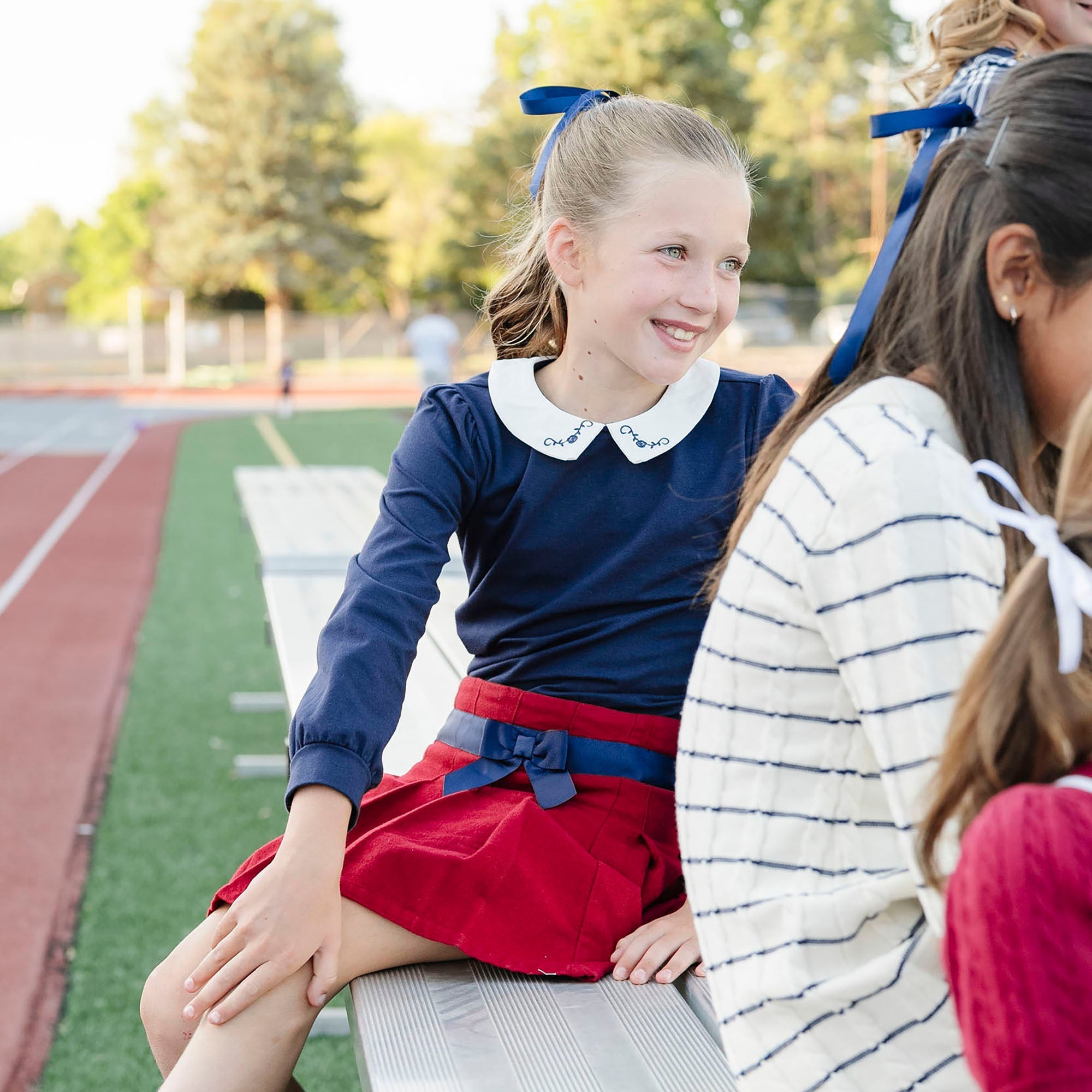 Organic Peter Pan Collar Knit Top