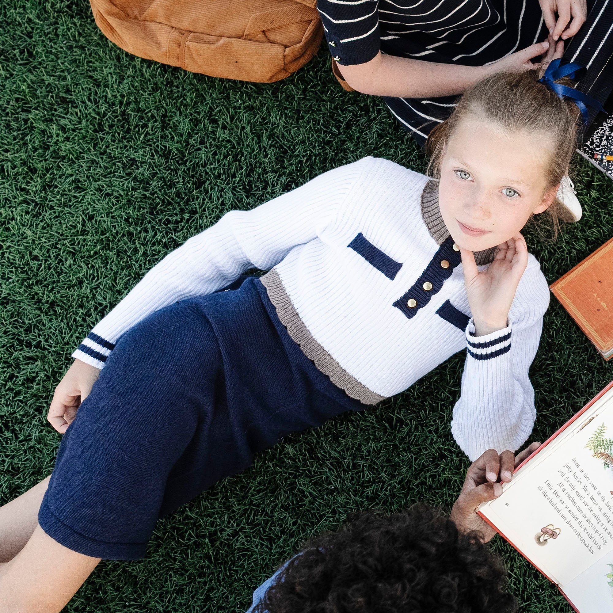 Organic Mock Neck Henley Sweater Dress