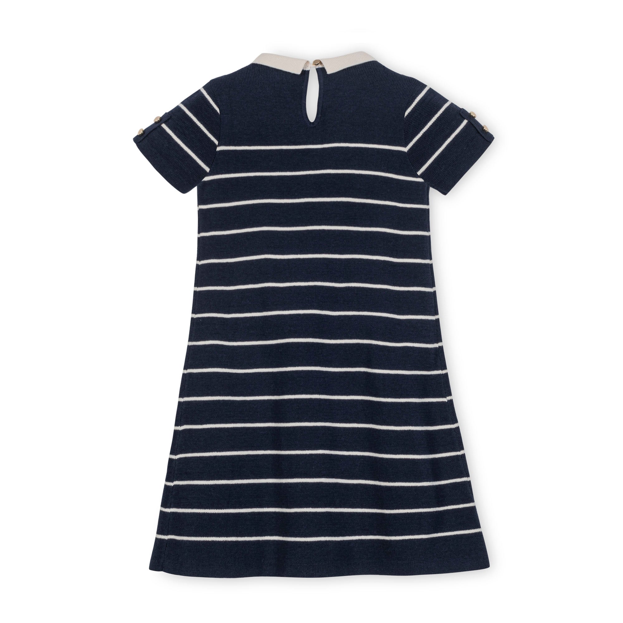 Organic Short Sleeve Collared Sweater Dress