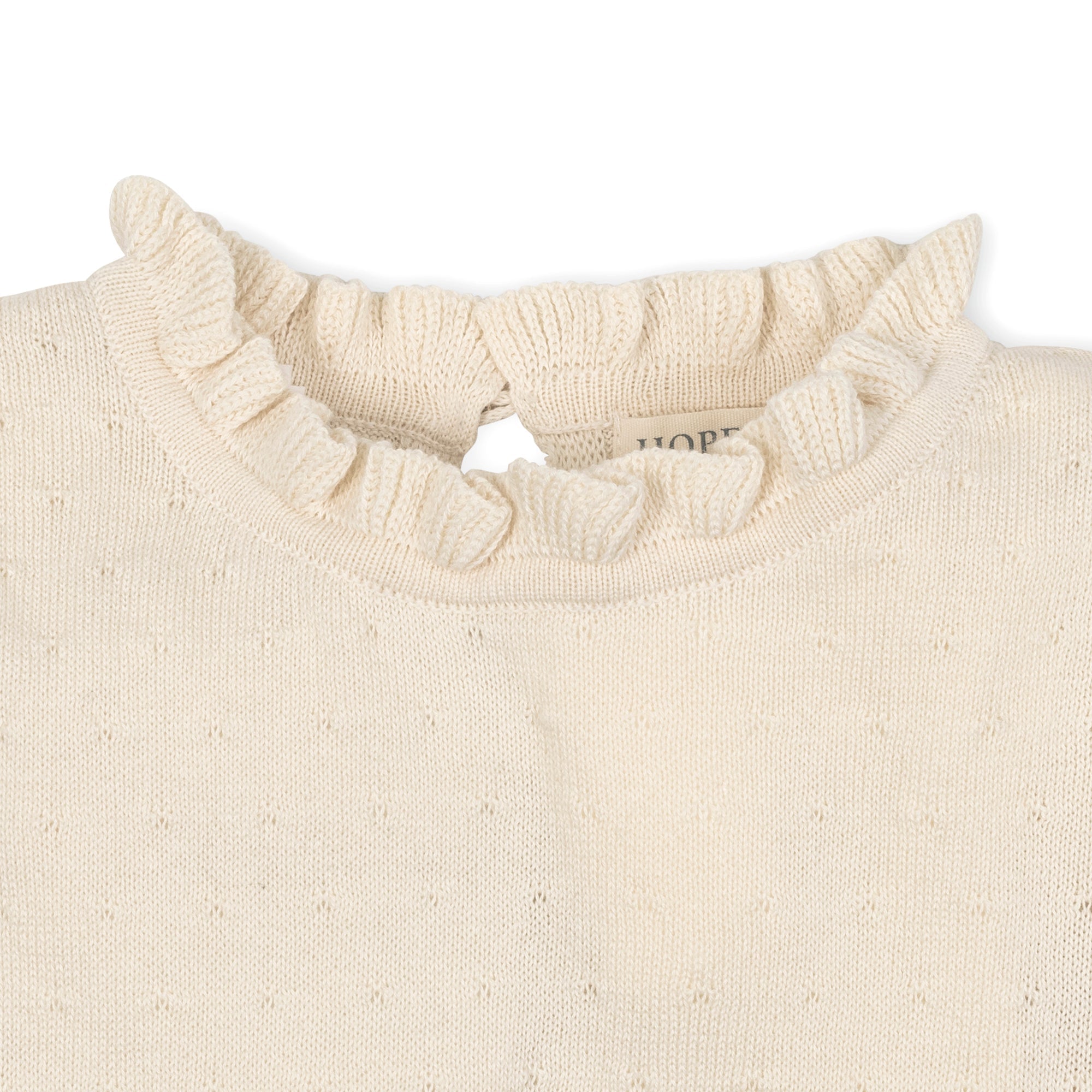 Organic Ruffle Edge Sweater