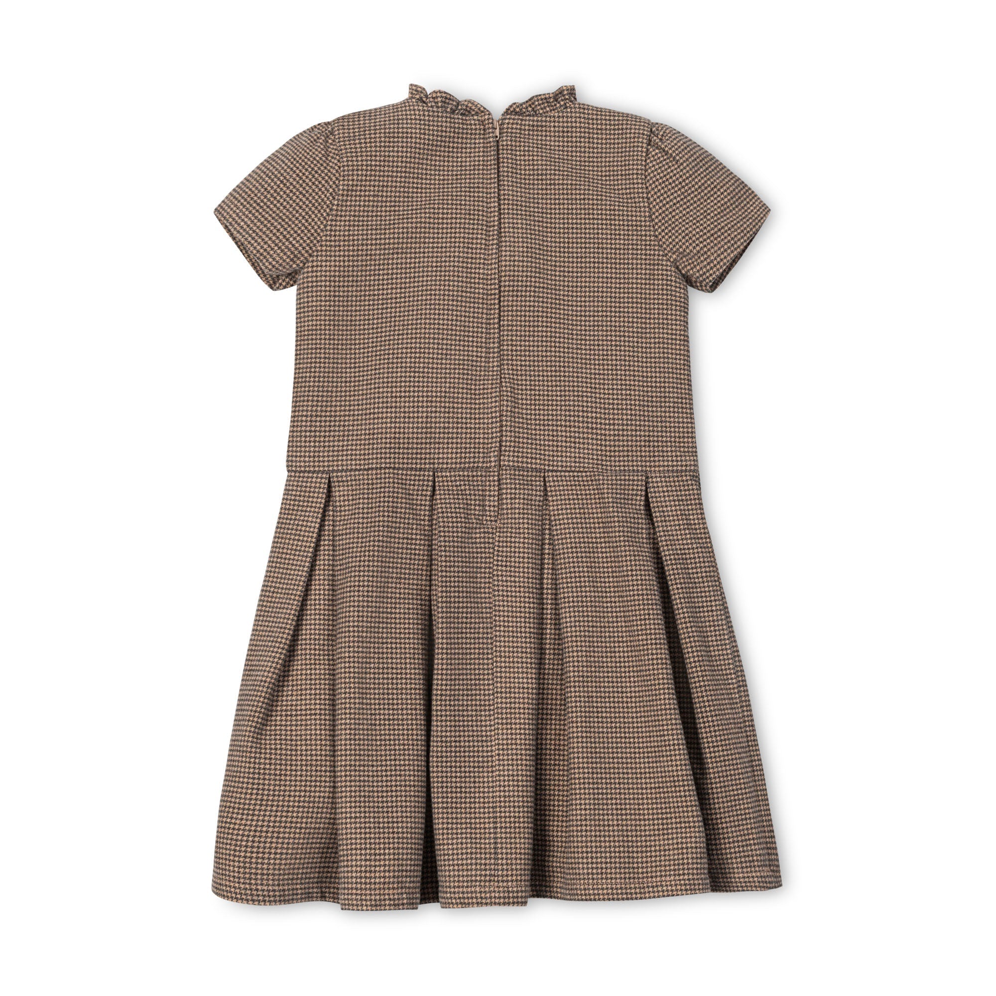 Organic Ruffle Collar Drop Waist Dress