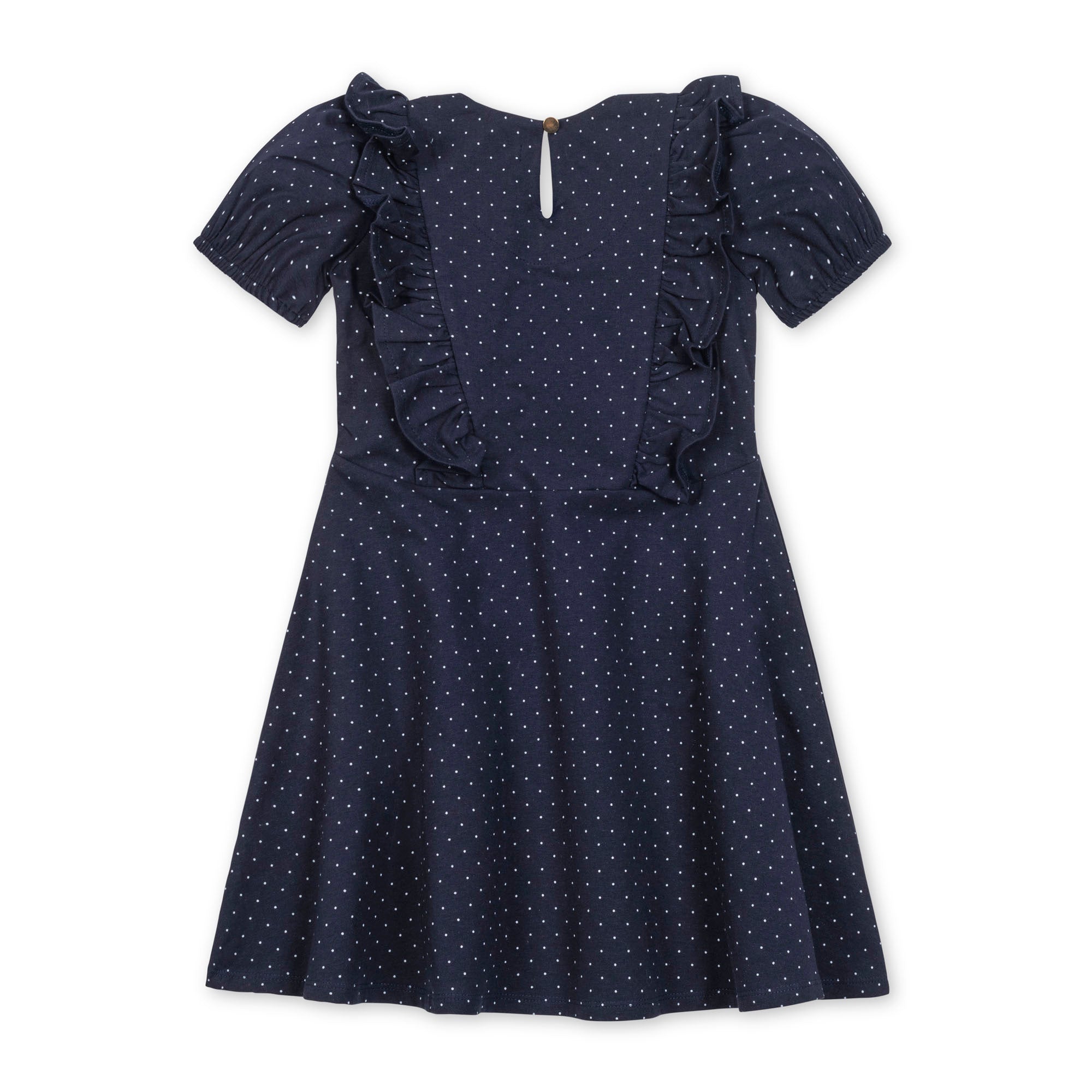 Organic Knit Ruffle Dress