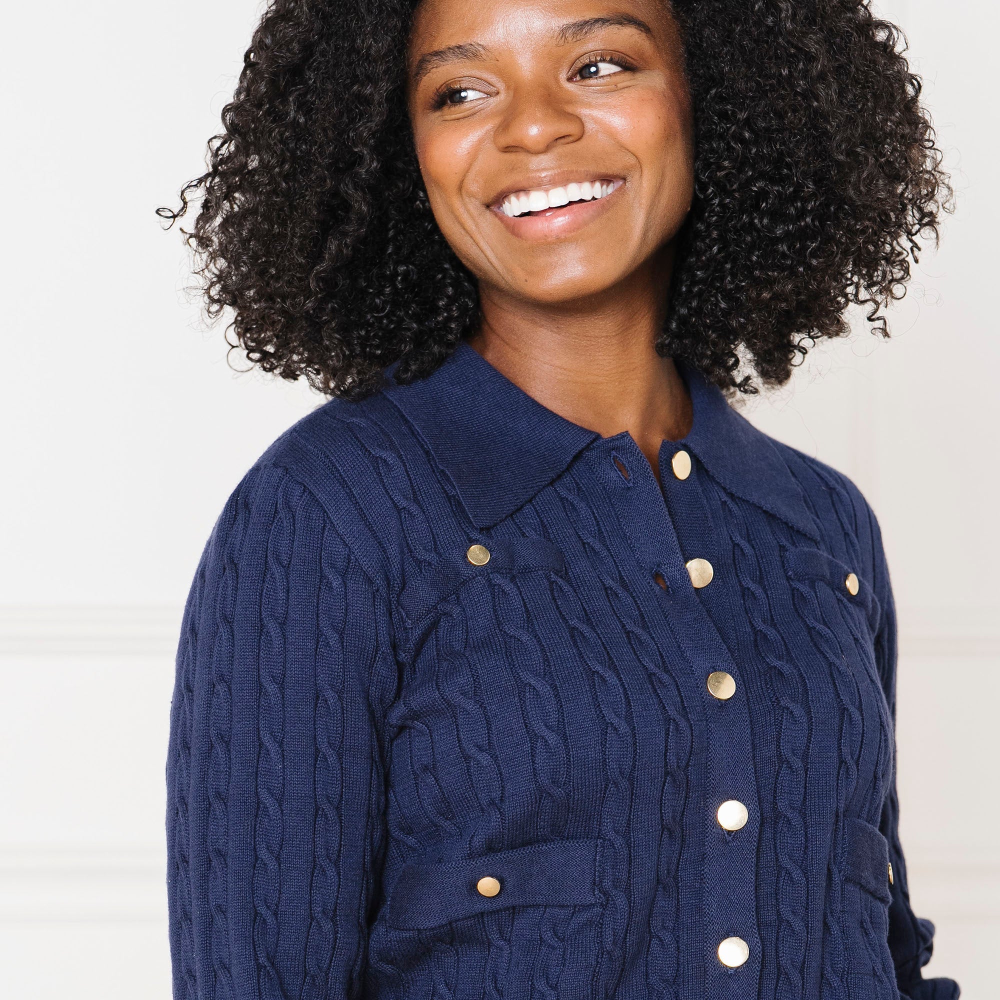 Organic Collared Cardigan