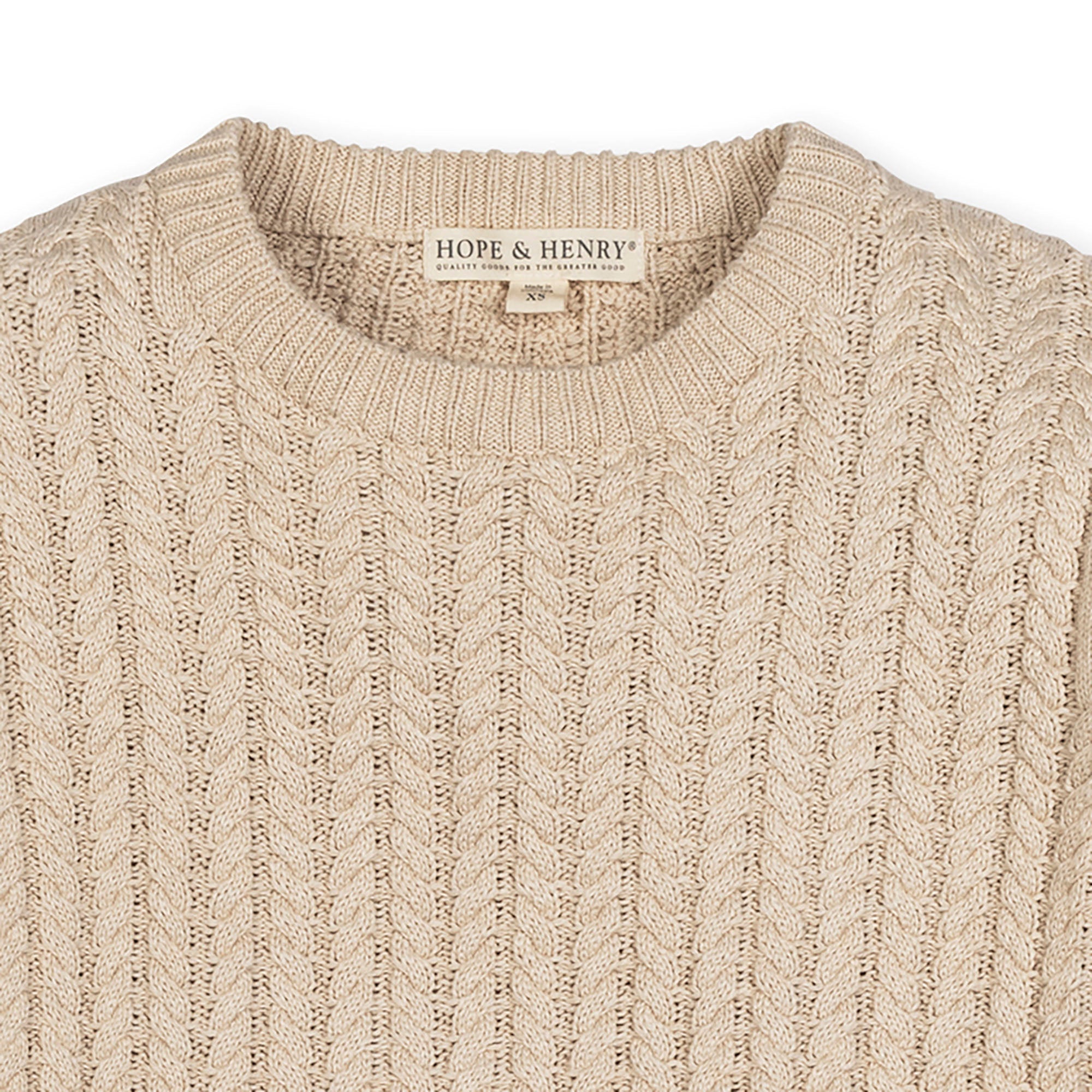 Organic Cable Sweater